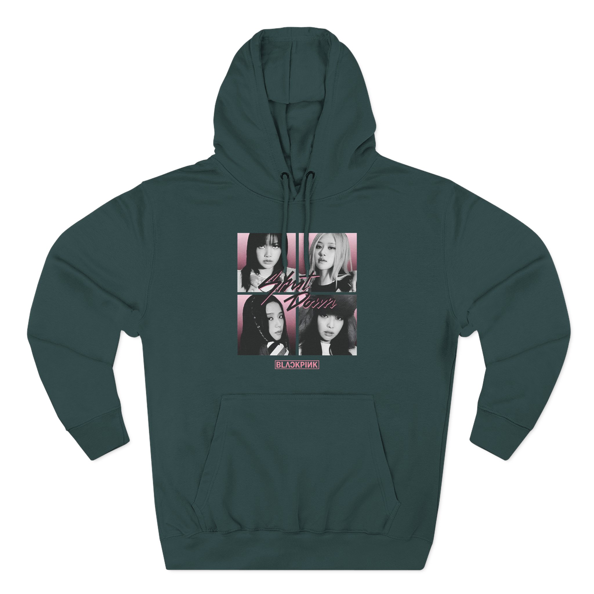 B Shut Down Three-Panel Fleece Hoodie