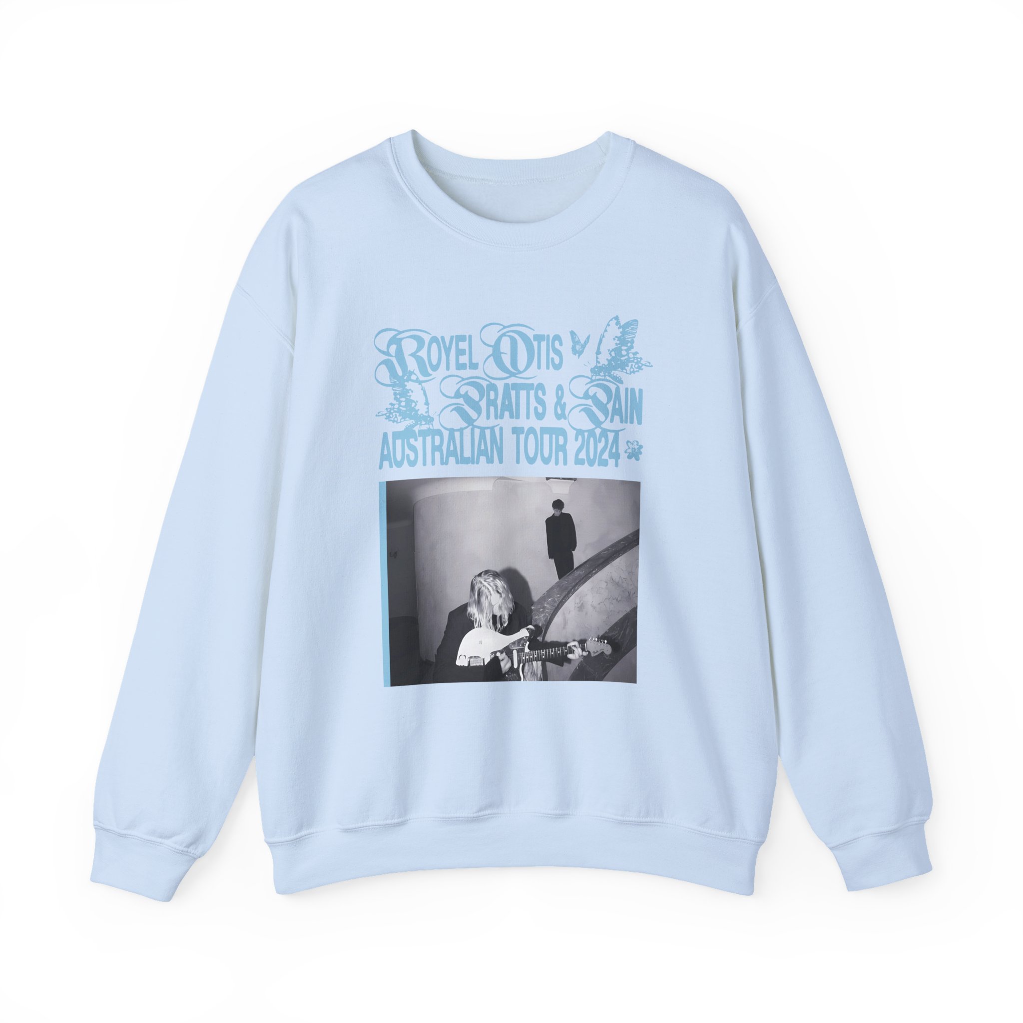 Royel Otis Band Pratts and Pain Australian Tour 2024  Unisex Heavy Blendâ„¢ Crewneck Sweatshirt