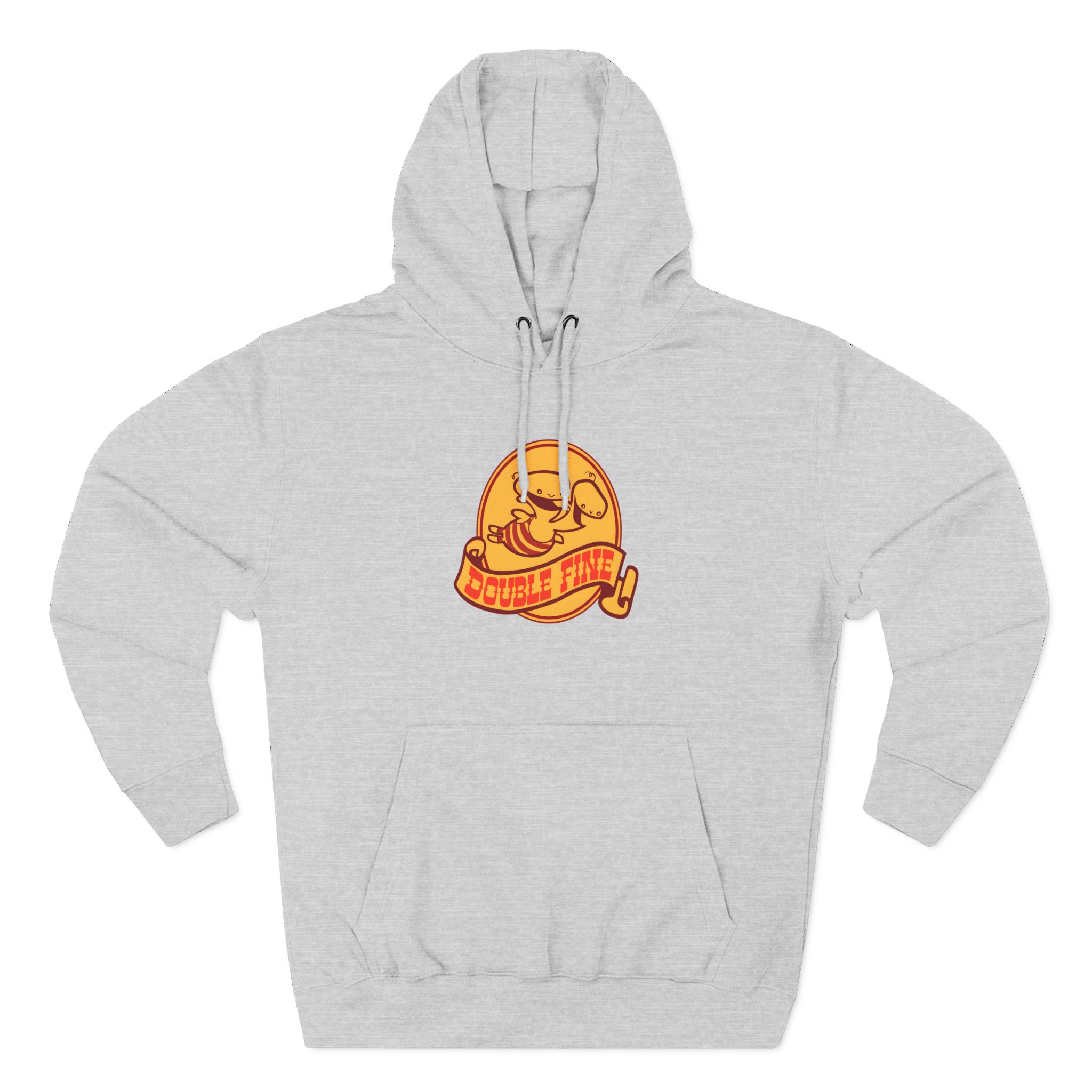 Double Fine Golden Two-headed Baby Three-Panel Fleece Hoodie