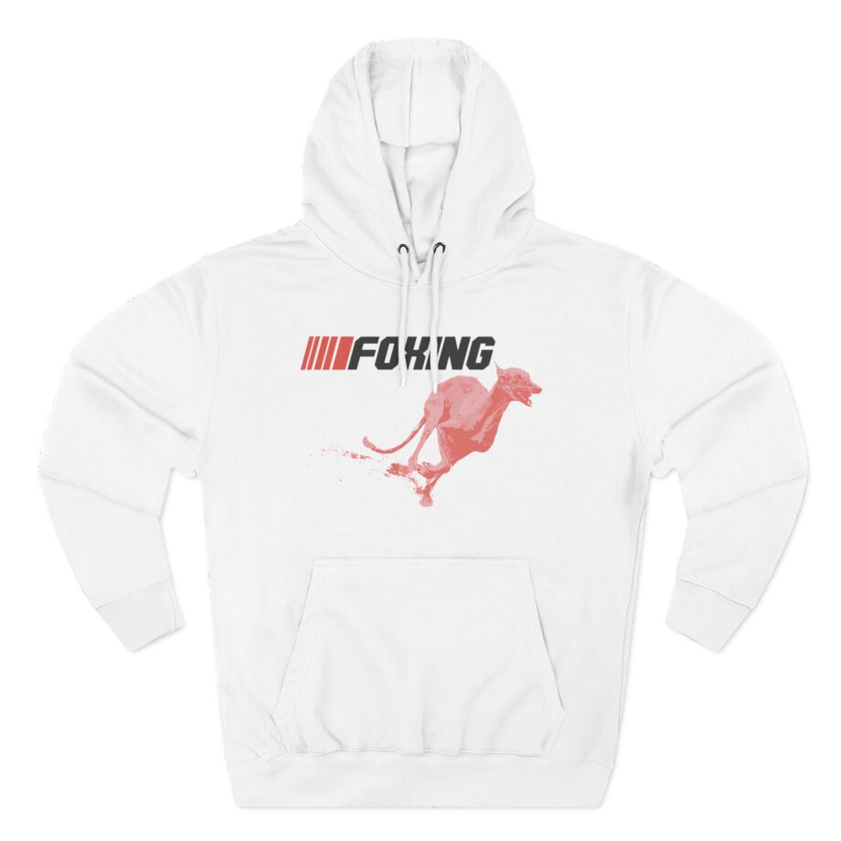 Foxing Greyhound Three-Panel Fleece Hoodie