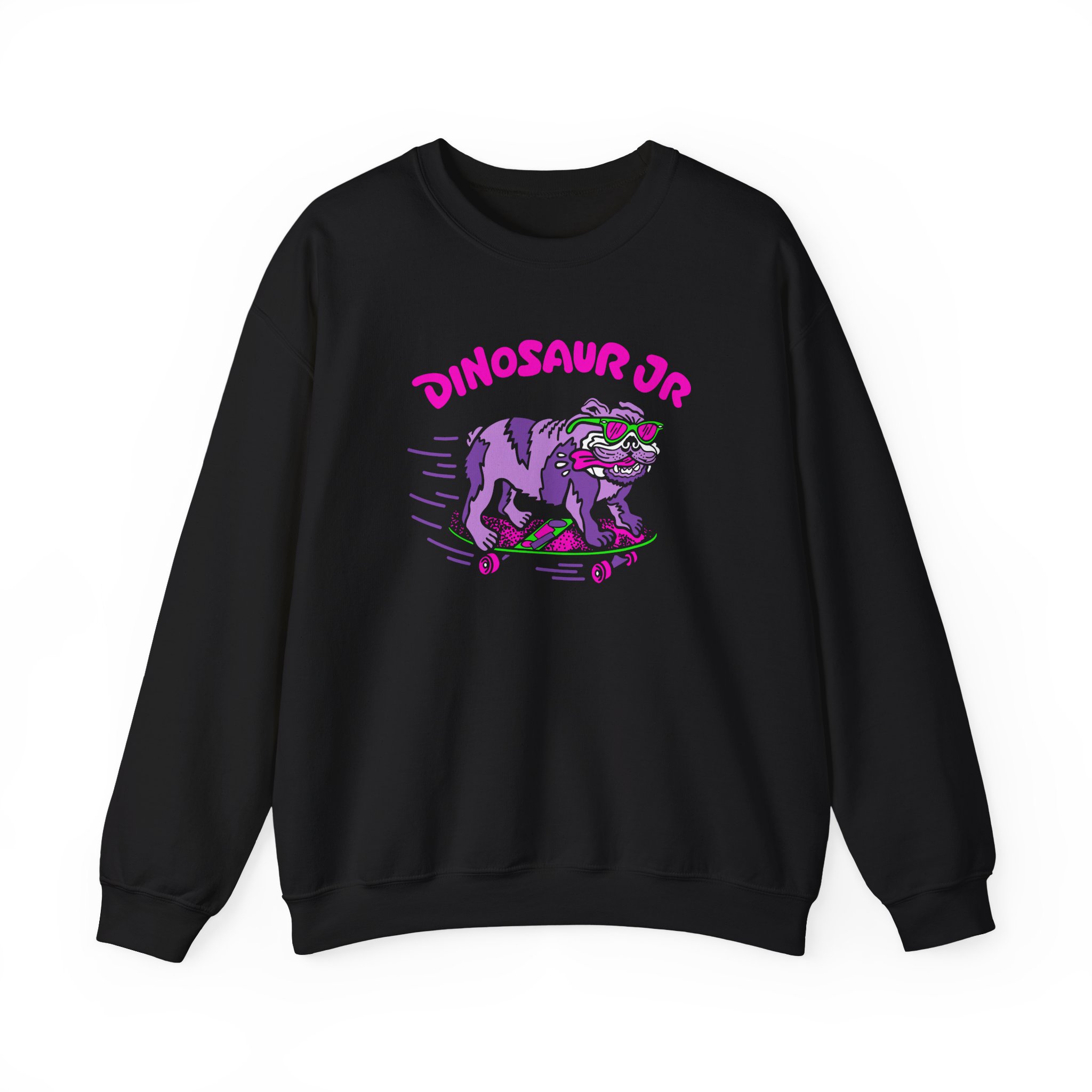 Dinosaur Jr Skateboard Bulldog Unisex Heavy Blendâ„¢ Crewneck Sweatshirt