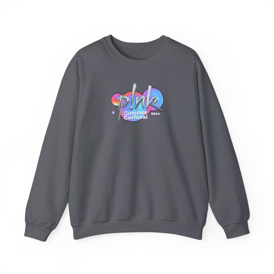 P!nk Split Tie Dye Unisex Heavy Blend™ Crewneck Sweatshirt
