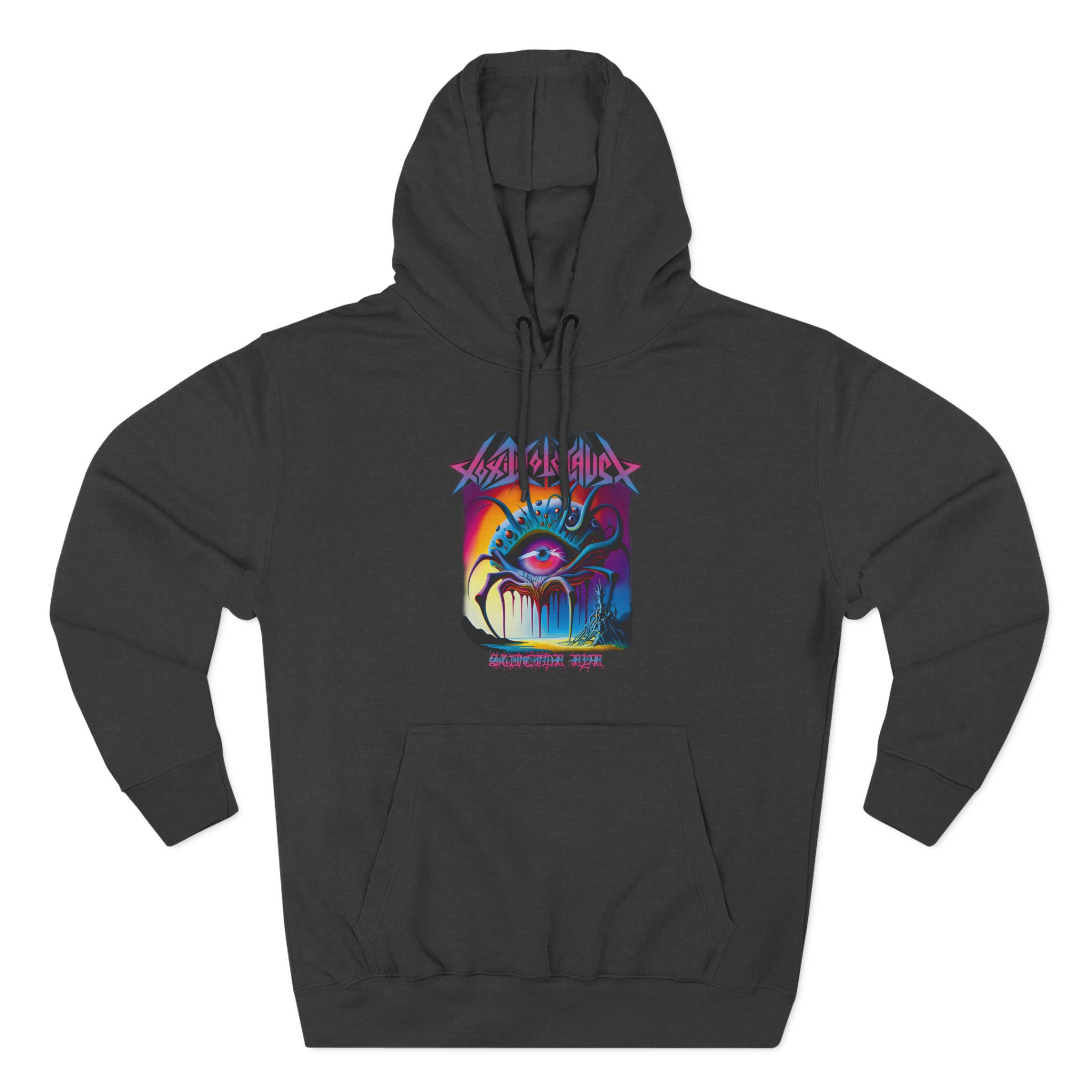 Toxic Holocaust Suicide Eye Three-Panel Fleece Hoodie