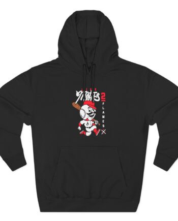 Like Moths to Flames Baseball Three-Panel Fleece Hoodie