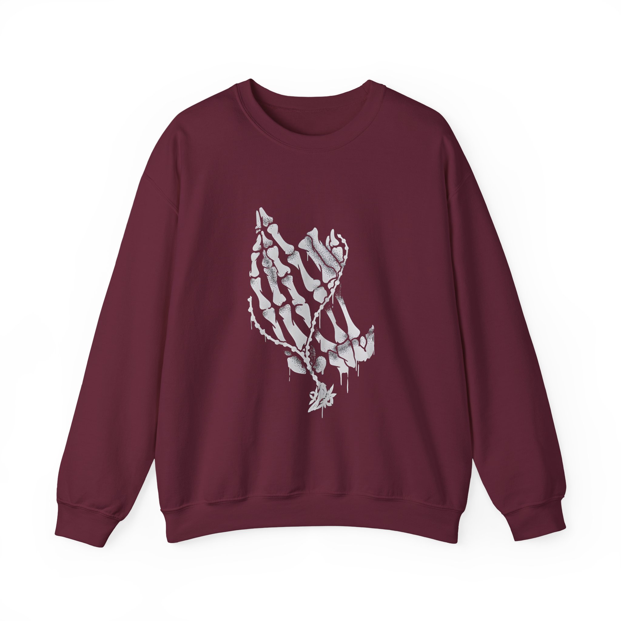 Bayside Praying Hands Unisex Heavy Blendâ„¢ Crewneck Sweatshirt