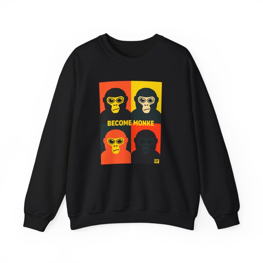 Gorilla Tag Become Monke Unisex Heavy Blend™ Crewneck Sweatshirt