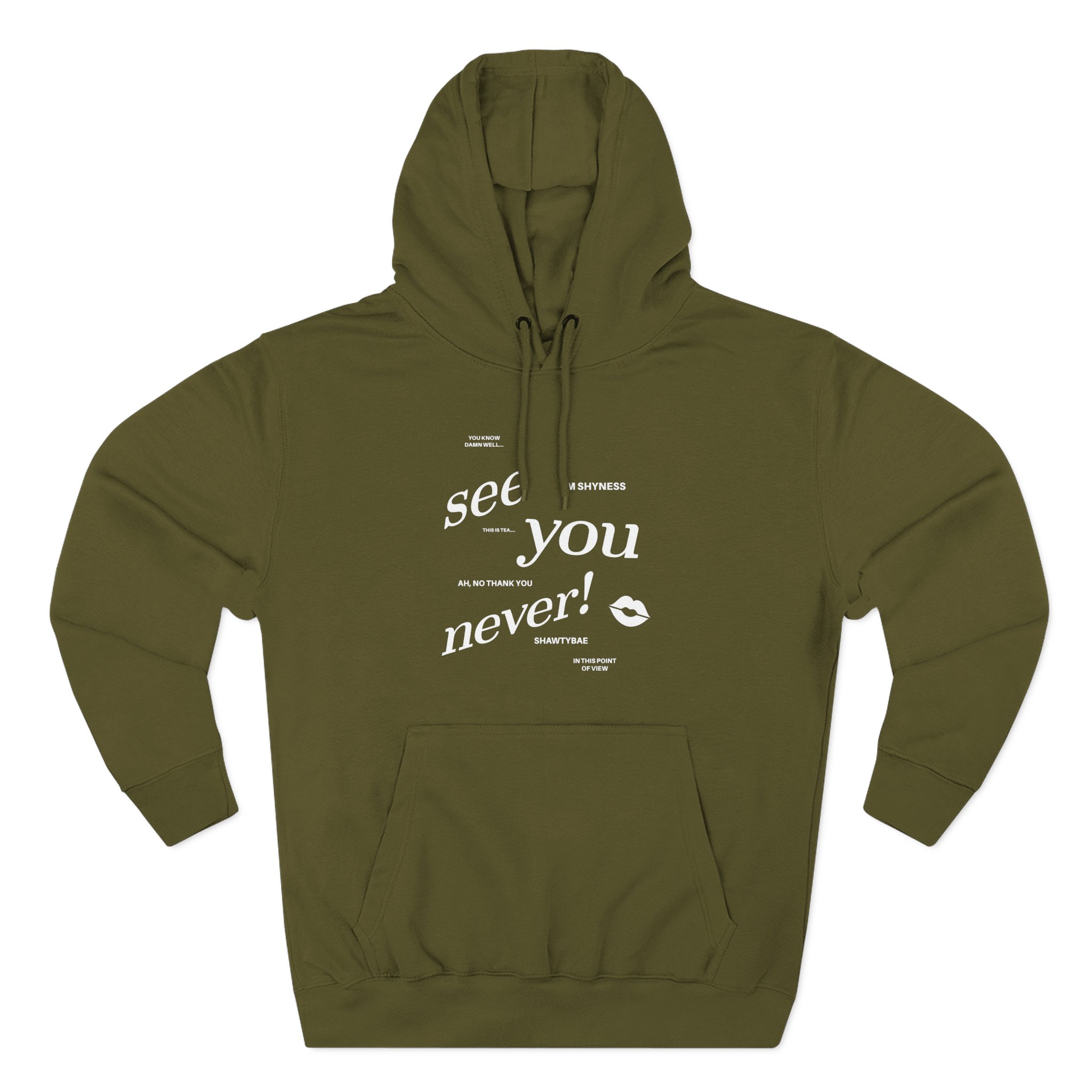 Shawty Bae Diss Gurrr Anniversary Three-Panel Fleece Hoodie