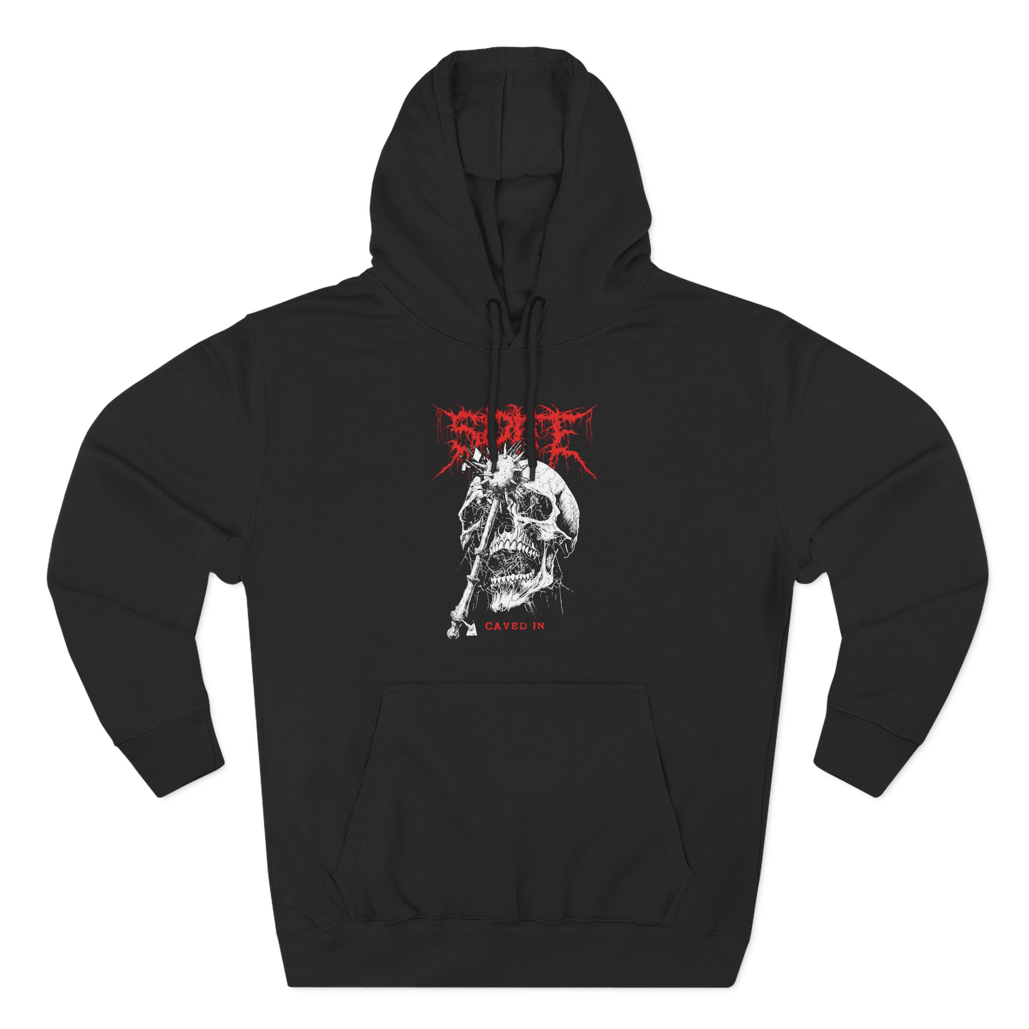 Spite Caved in Three-Panel Fleece Hoodie