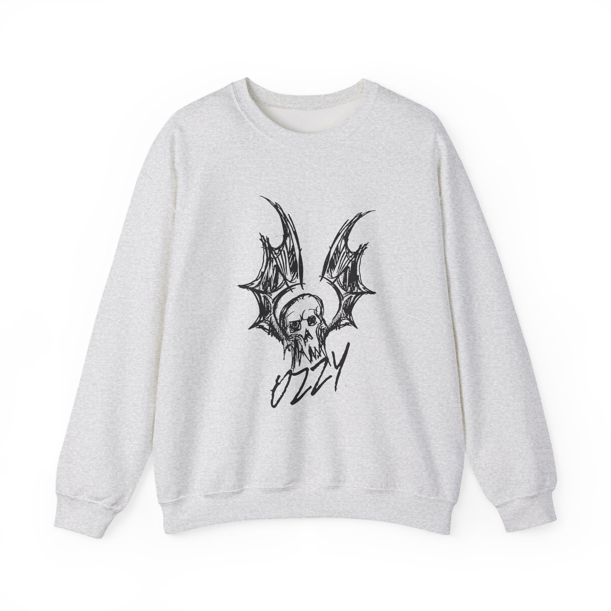 Ozzy Osbourne Bat Sketch Unisex Heavy Blendâ„¢ Crewneck Sweatshirt