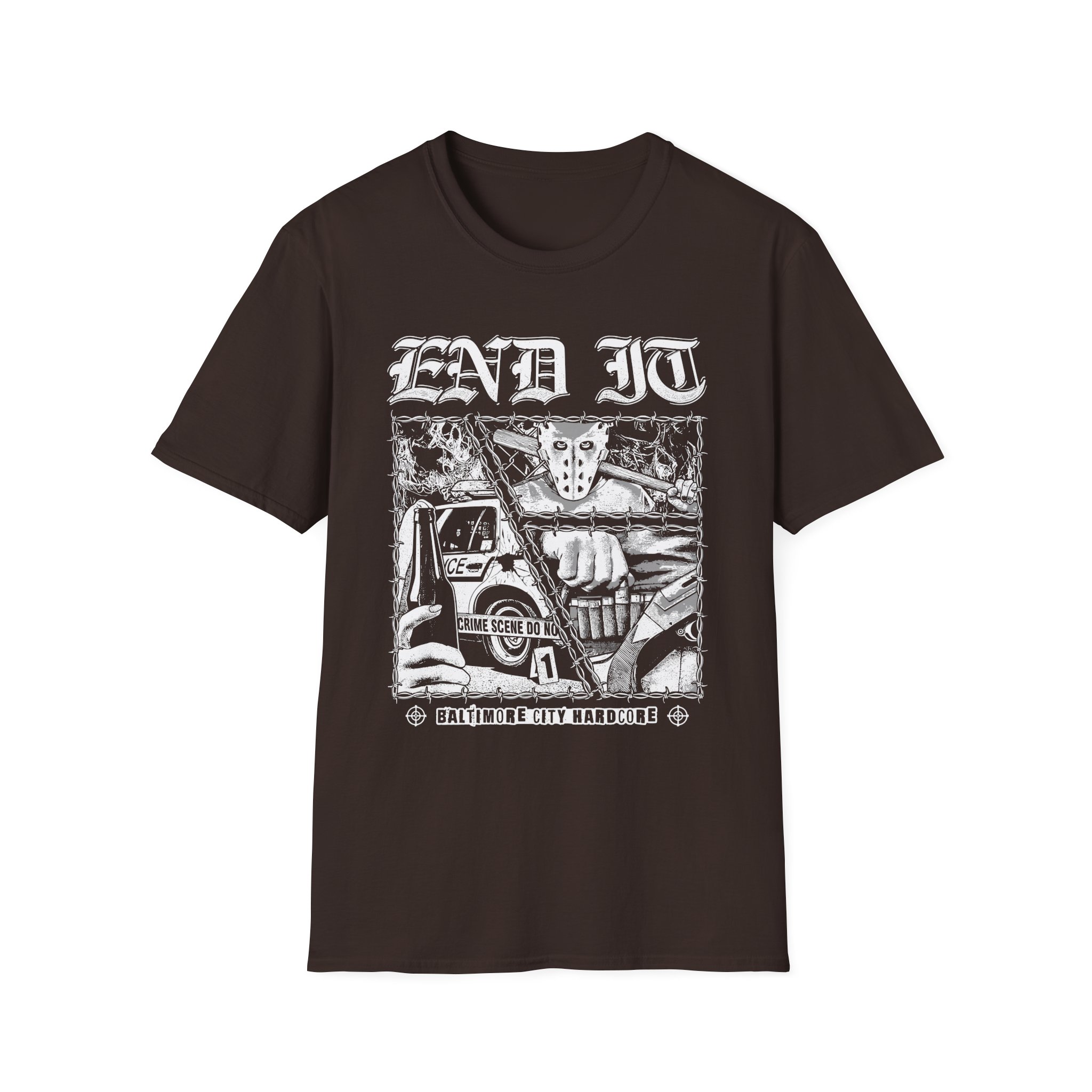 End It Crime Scene Unisex Softstyle T-Shirt