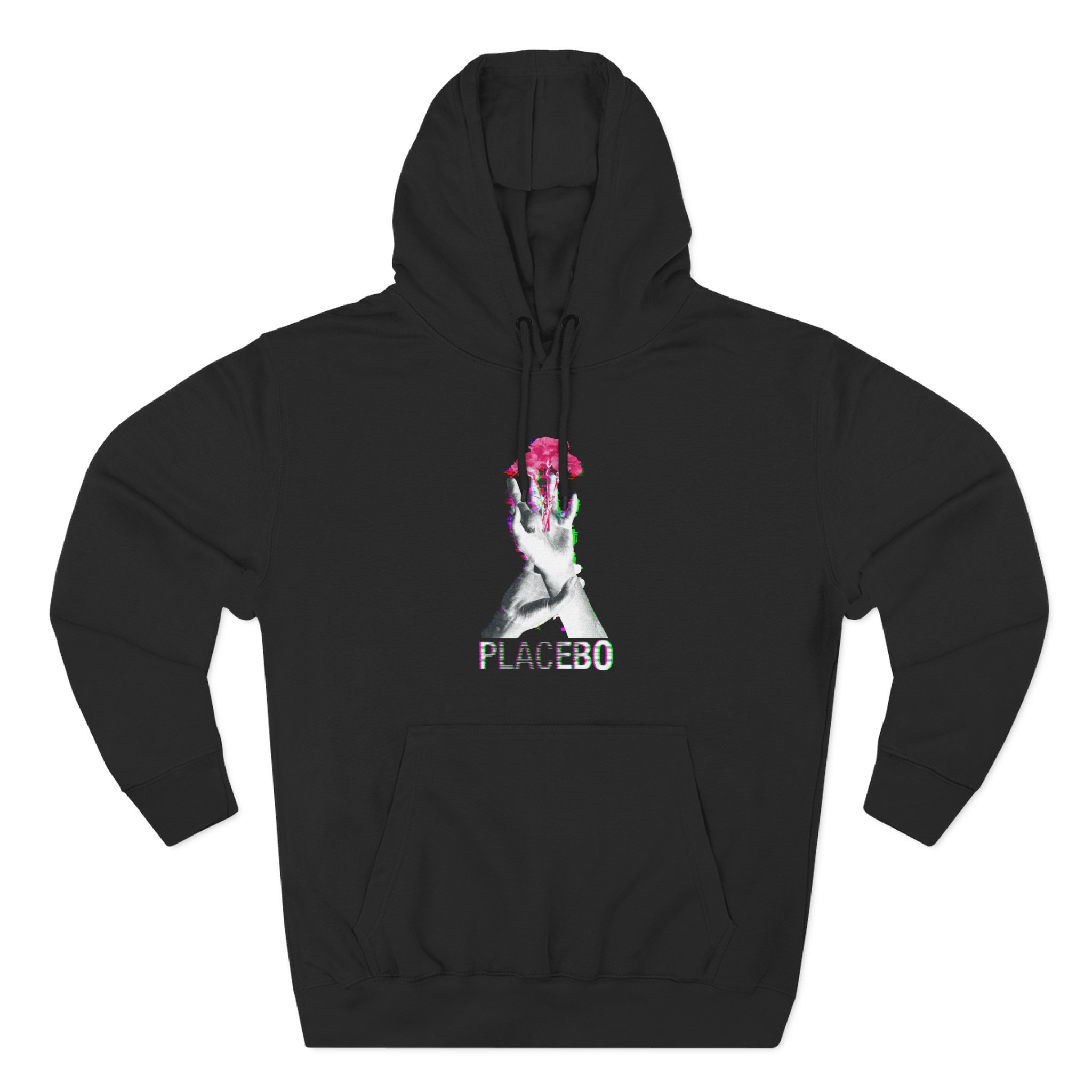 Placebo Flower Hand Three-Panel Fleece Hoodie