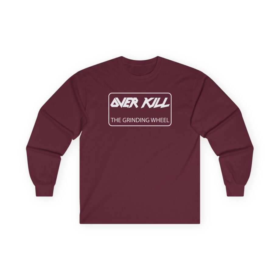 Overkill Embroidered Gear Logo Unisex Ultra Cotton Long Sleeve Tee