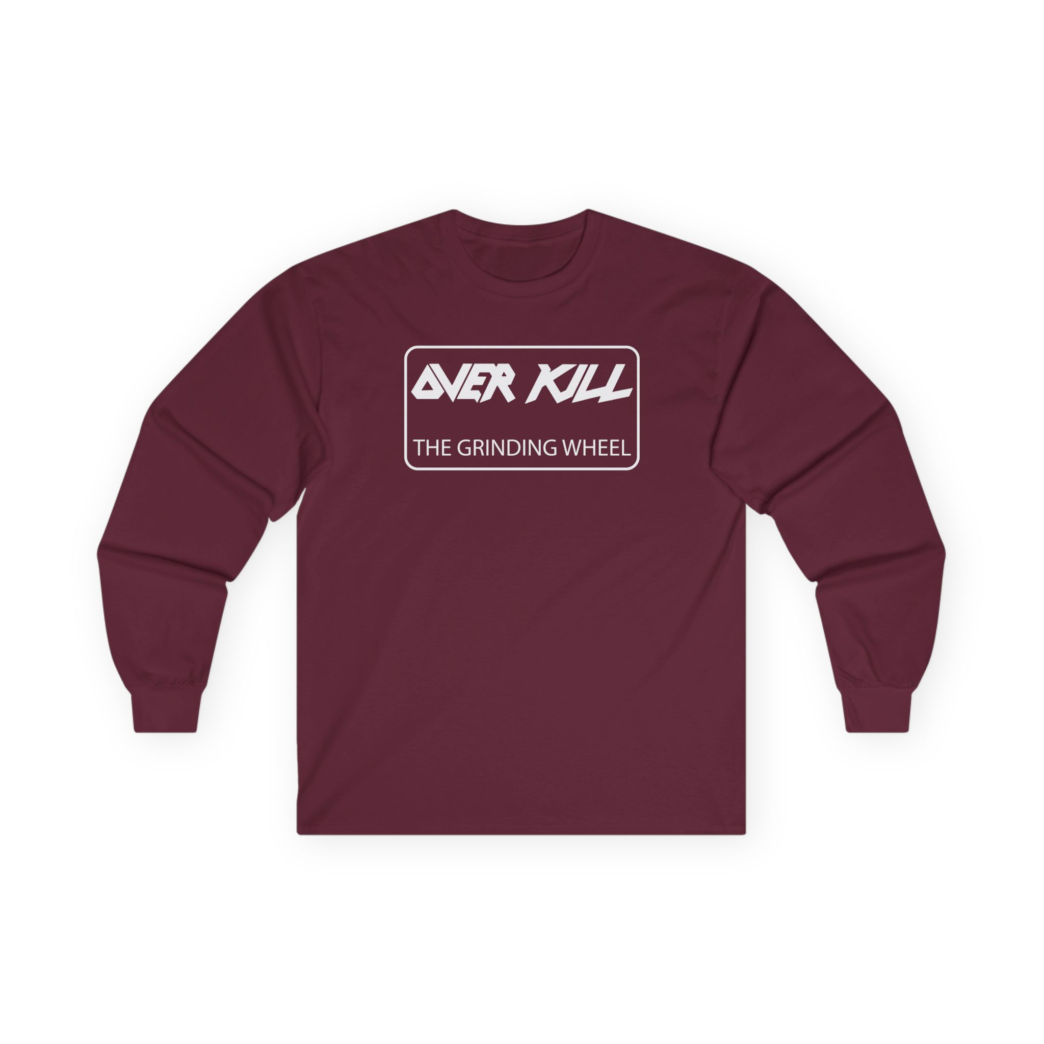Overkill Embroidered Gear Logo Unisex Ultra Cotton Long Sleeve Tee