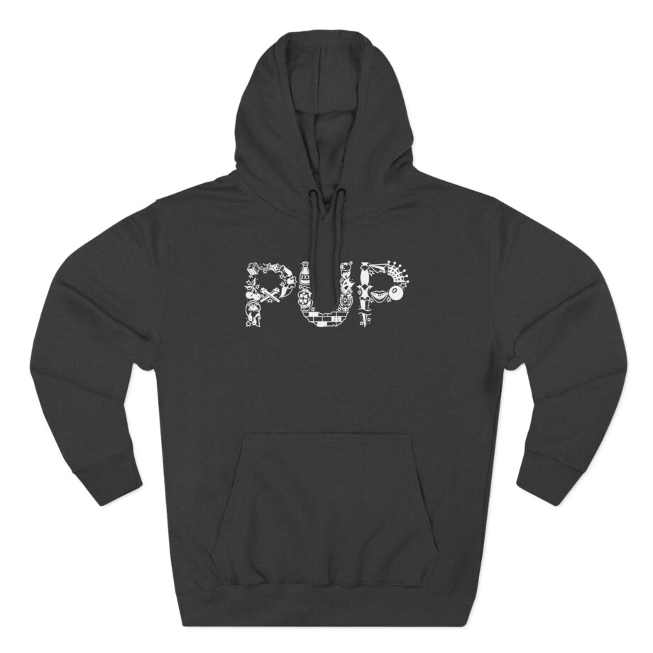 Pup Flash Logo Three-Panel Fleece Hoodie