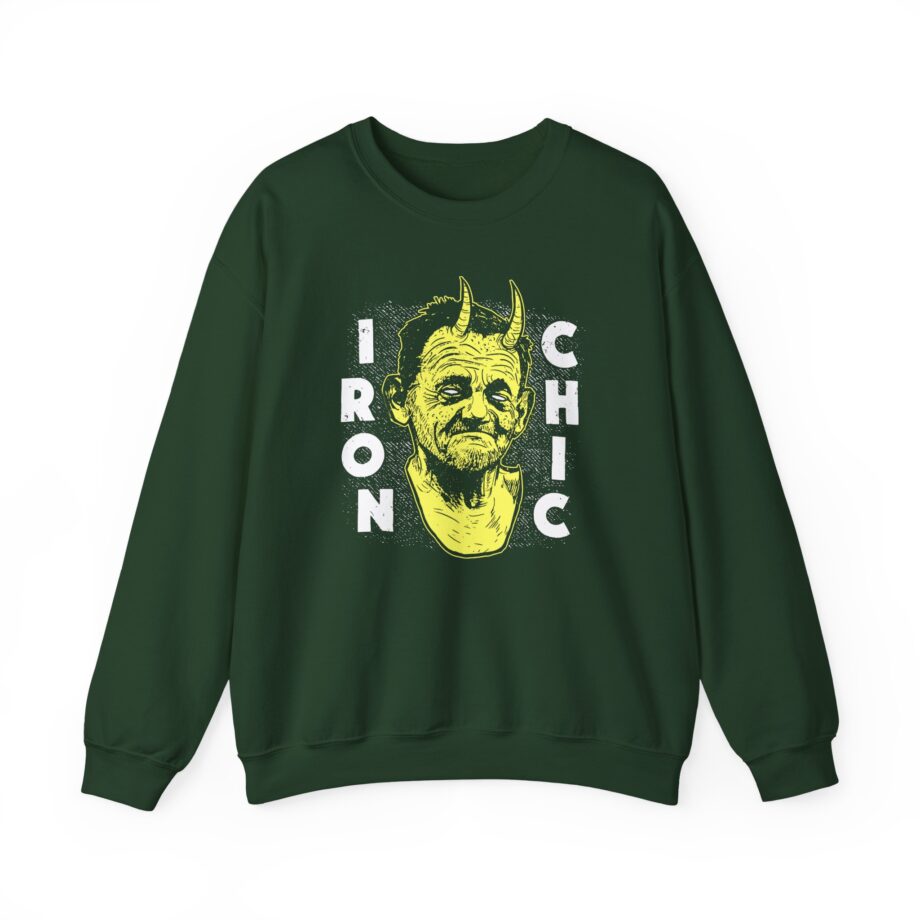 Iron Chic Devilman Unisex Heavy Blend Crewneck Sweatshirt