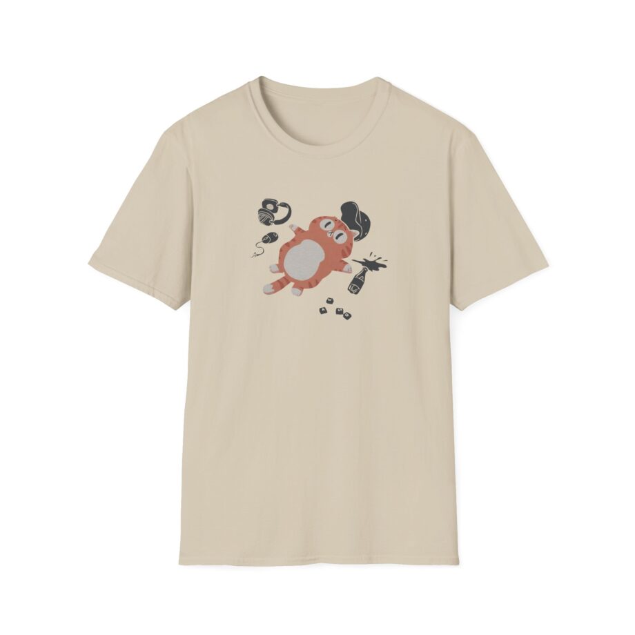 Lirik Gamed Out Cat Unisex Softstyle T-Shirt
