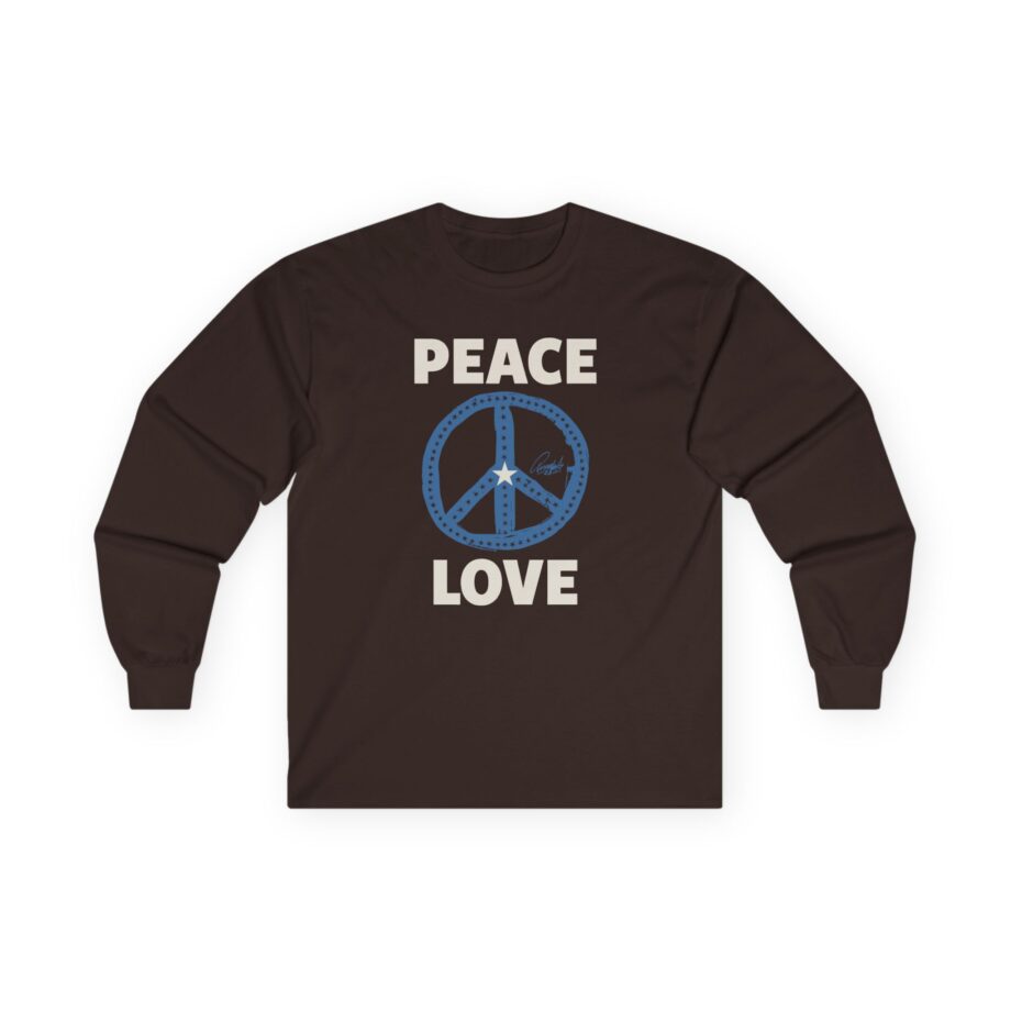 Ringo Starr Peace Love Star Center Unisex Ultra Cotton Long Sleeve Tee