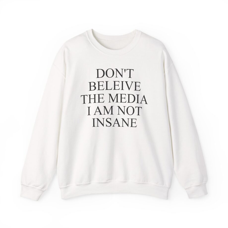 Joost Klein Don't Believe the Media I Am Not Insane Unisex Heavy Blend™ Crewneck Sweatshirt