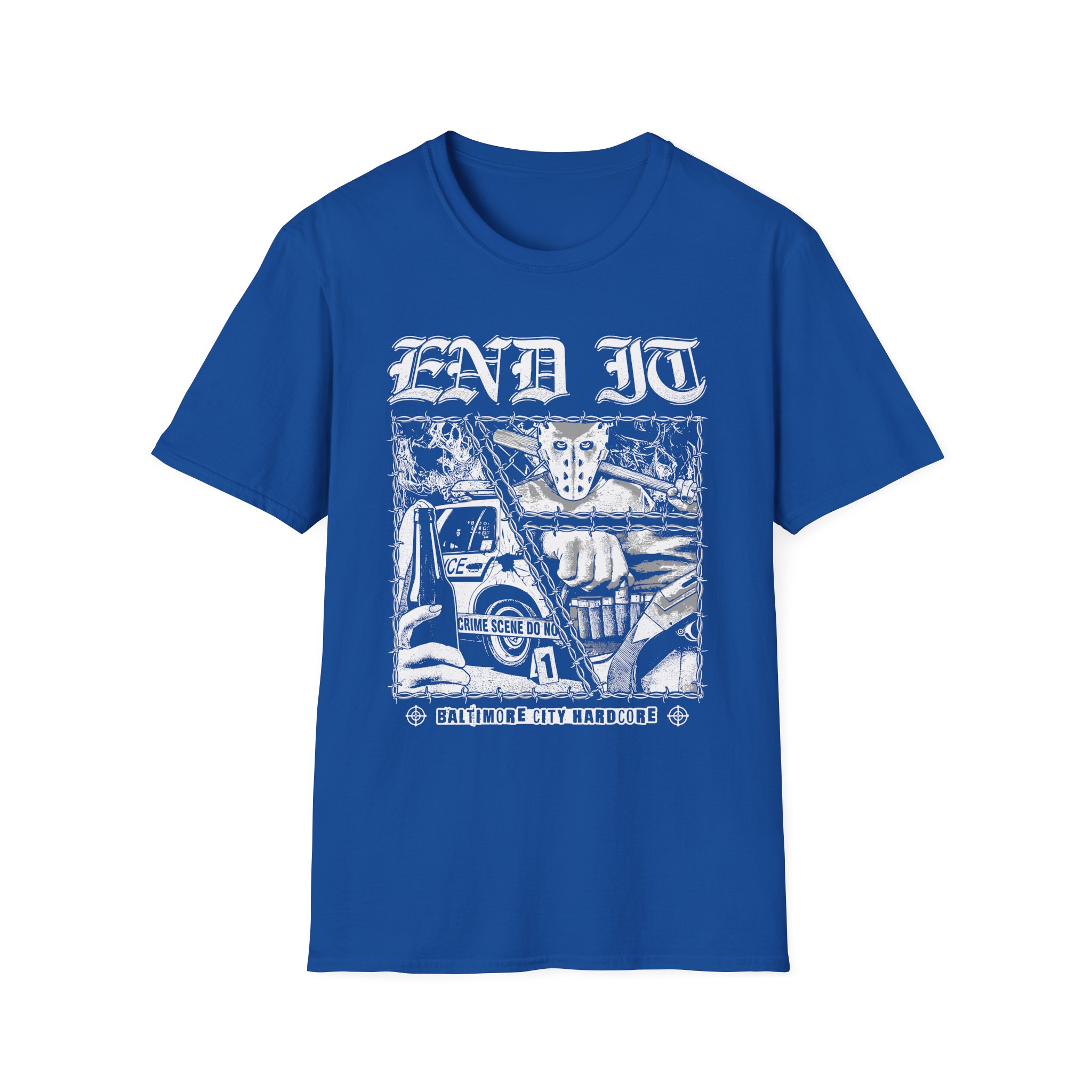 End It Crime Scene Unisex Softstyle T-Shirt