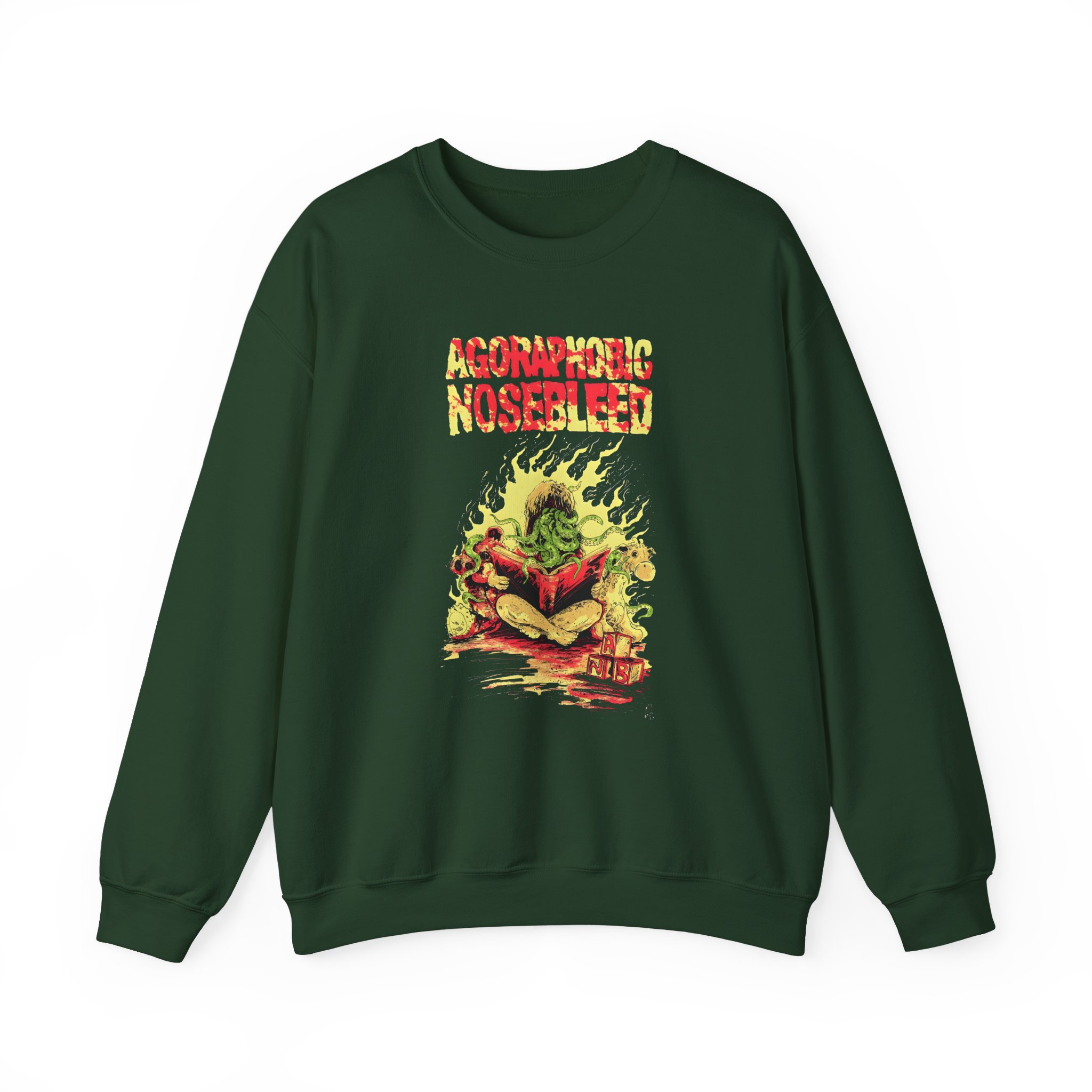 Agoraphobic Nosebleed Octo Book Unisex Heavy Blendâ„¢ Crewneck Sweatshirt