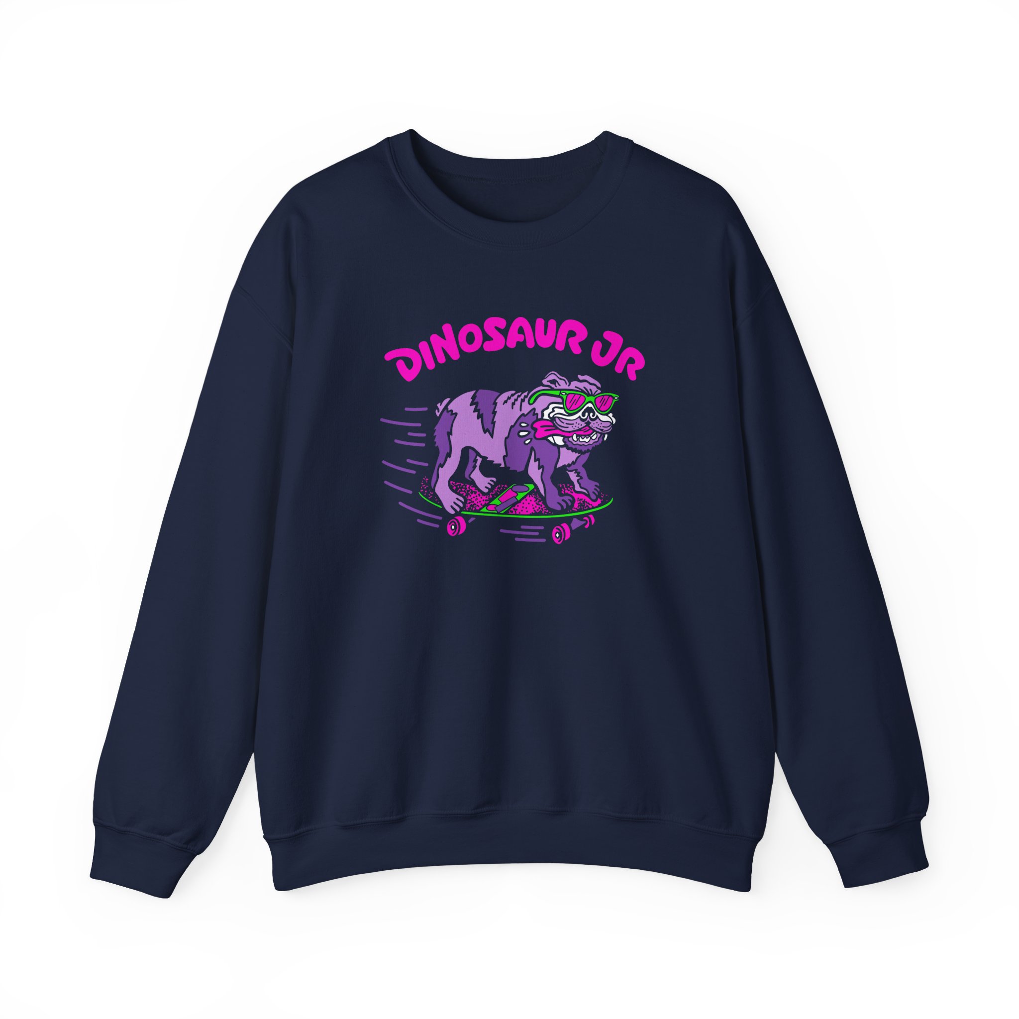 Dinosaur Jr Skateboard Bulldog Unisex Heavy Blendâ„¢ Crewneck Sweatshirt