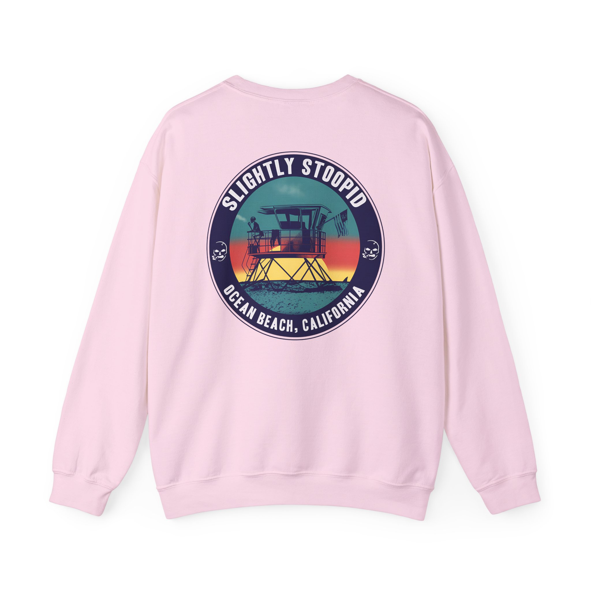 Slightly Stoopid Lifeguard Raglan Unisex Heavy Blendâ„¢ Crewneck Sweatshirt