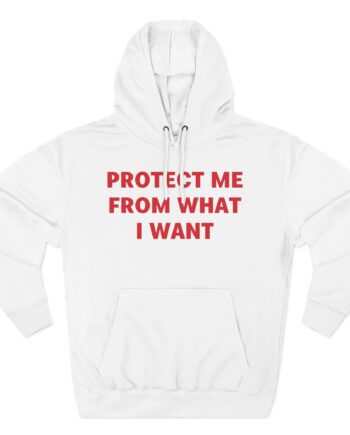 Jenny Holzer Protect Me From What I Want Three-Panel Fleece Hoodie
