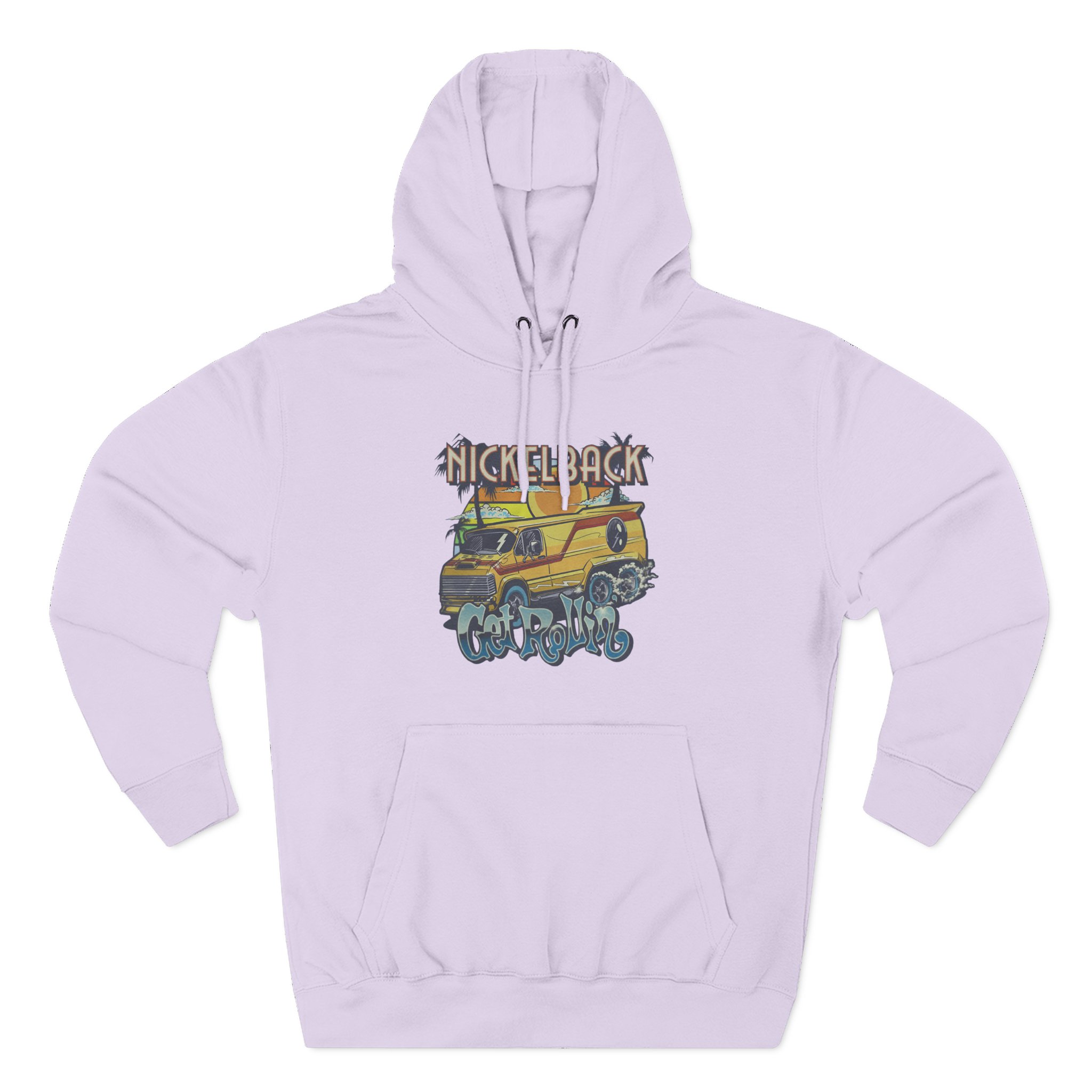 Nickelback Get Rollin Cover Three-Panel Fleece Hoodie