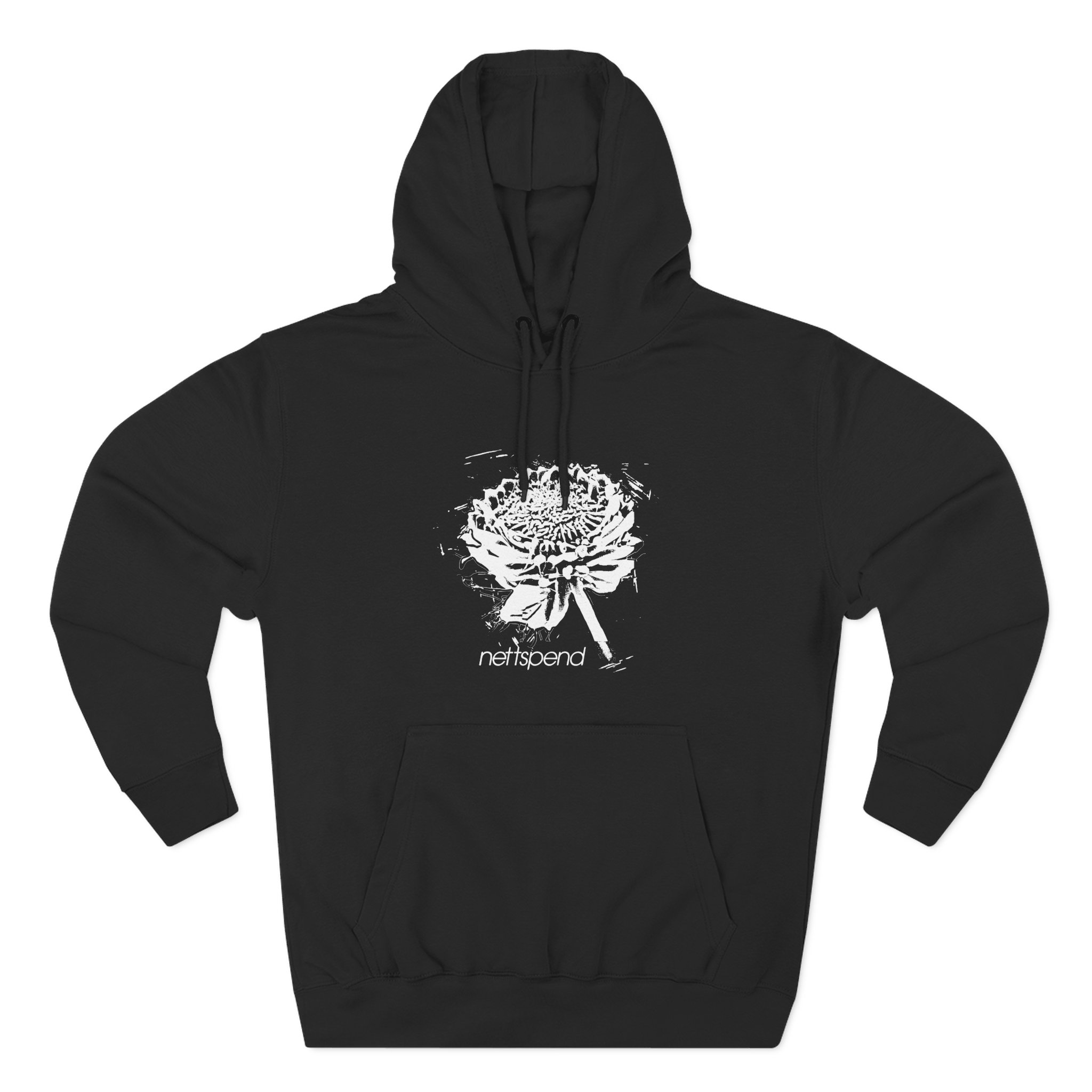 Nettspend Flower Three-Panel Fleece Hoodie