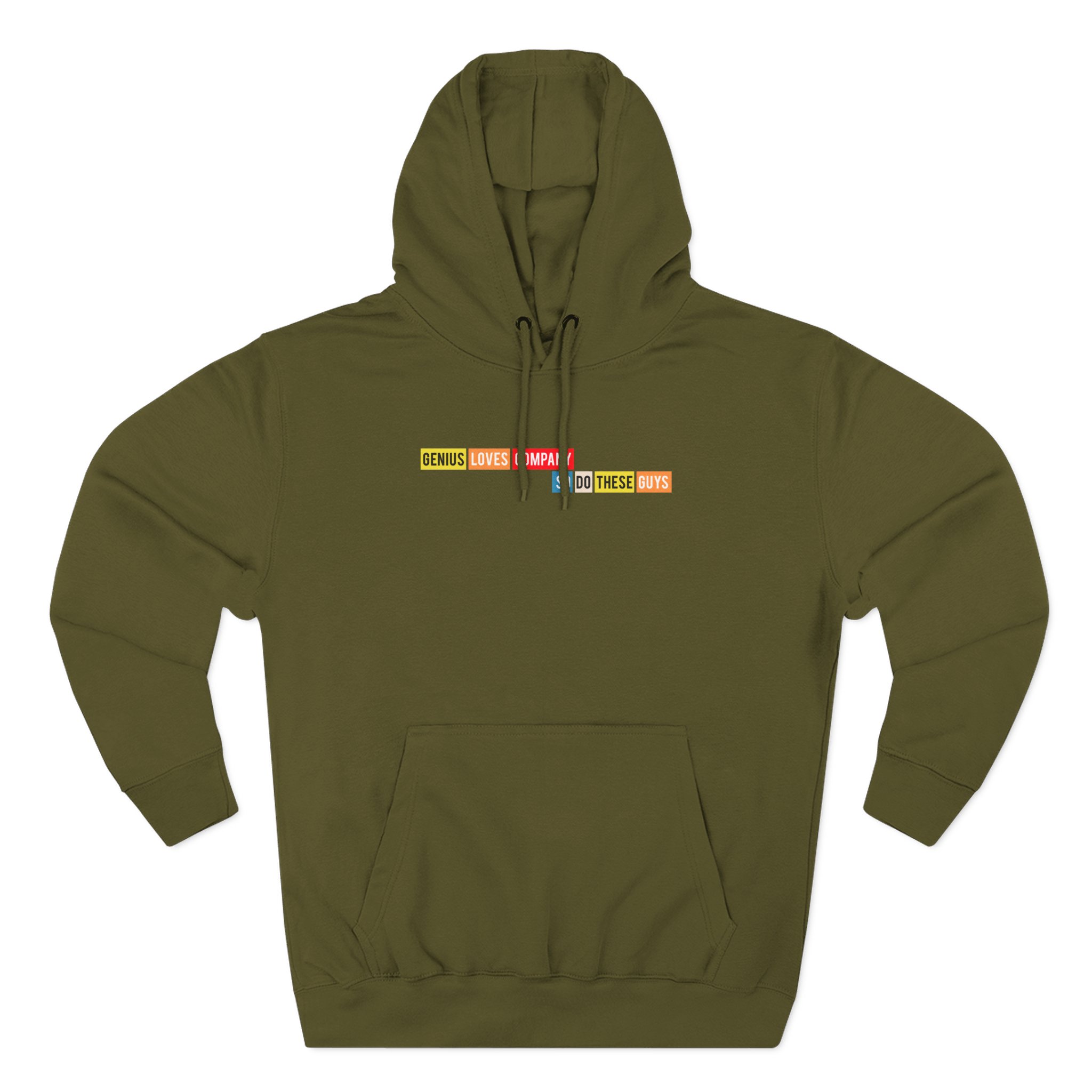 Smartless Genius Loves These Guys Three-Panel Fleece Hoodie