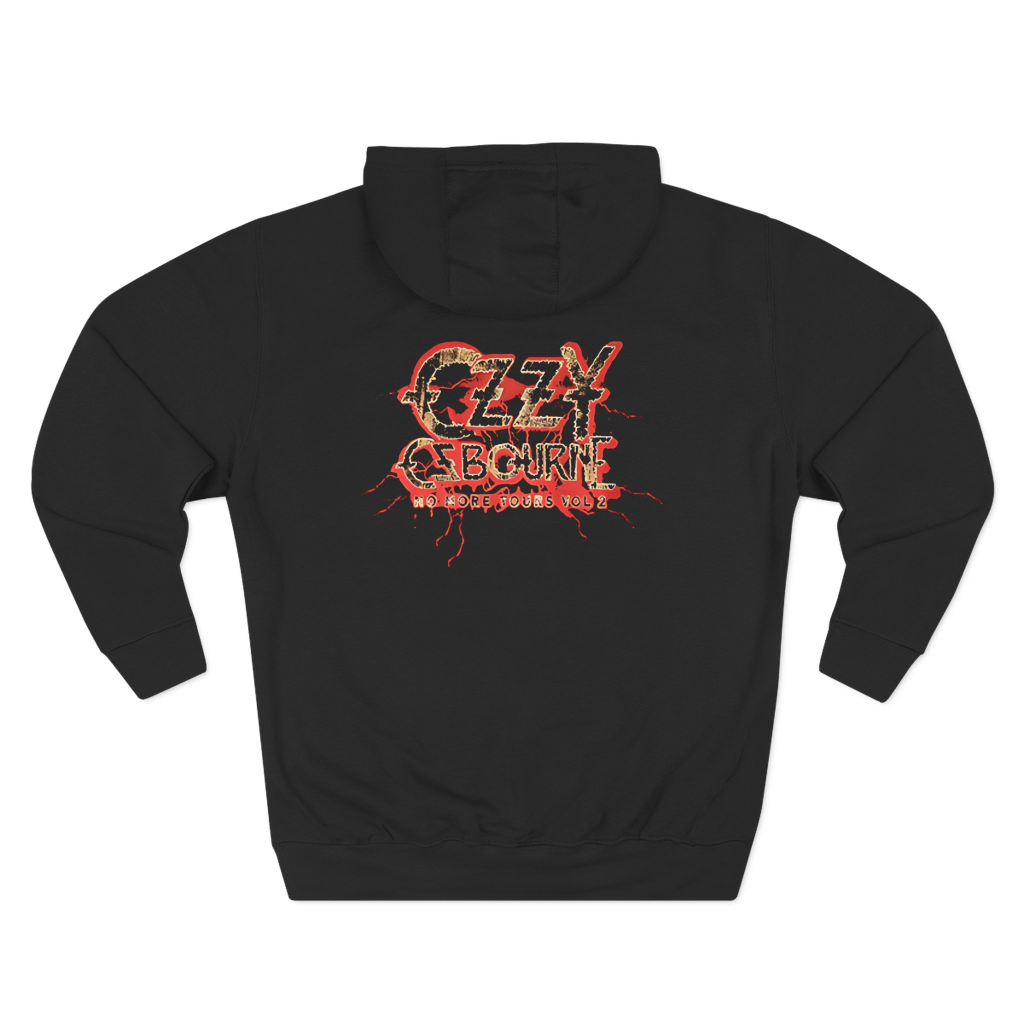 Ozzy Osbourne Red Lightning Tourback Three-Panel Fleece Hoodie