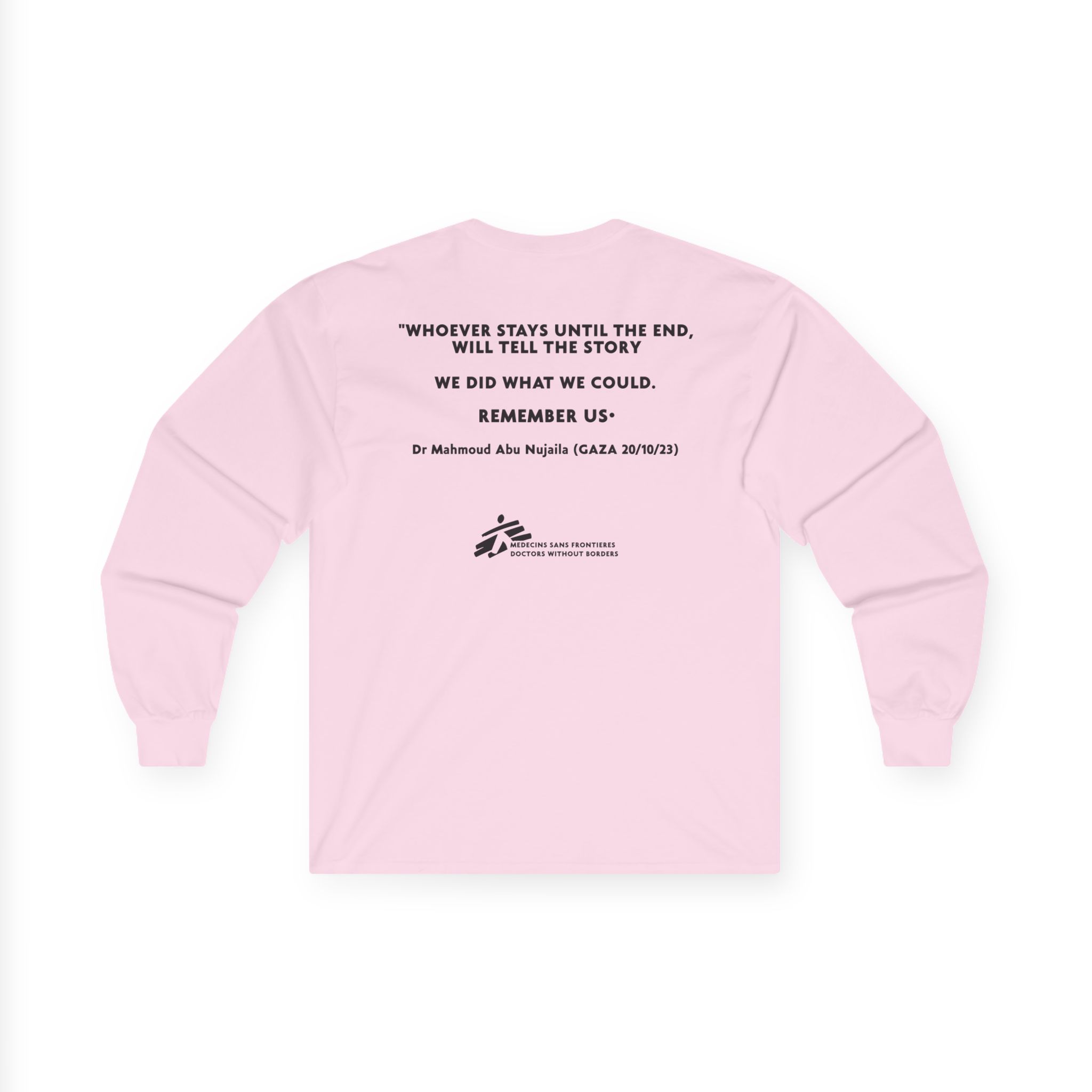 Massive Attack Ceasefire Now Msf Unisex Ultra Cotton Long Sleeve Tee