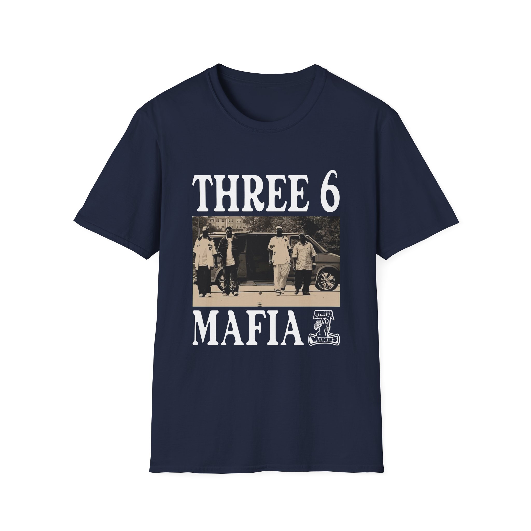 Three 6 Mafia Ridin Spinners Unisex Softstyle T-Shirt