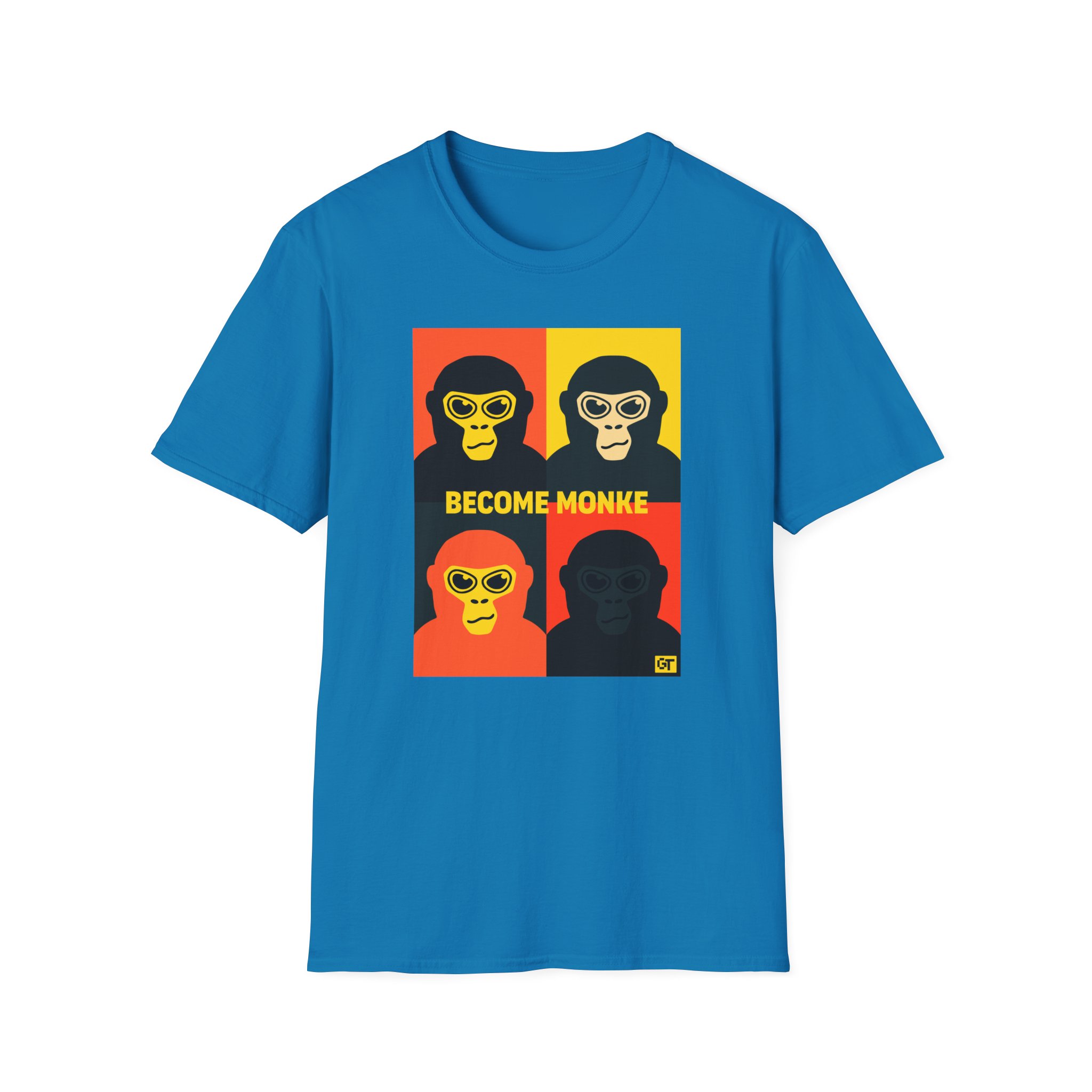 Gorilla Tag Become Monke Unisex Softstyle T-Shirt