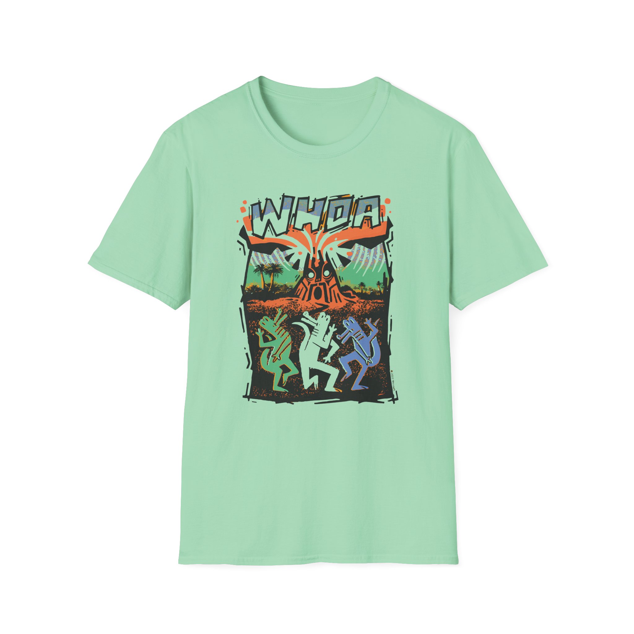 Grounded Max Dino Unisex Softstyle T-Shirt