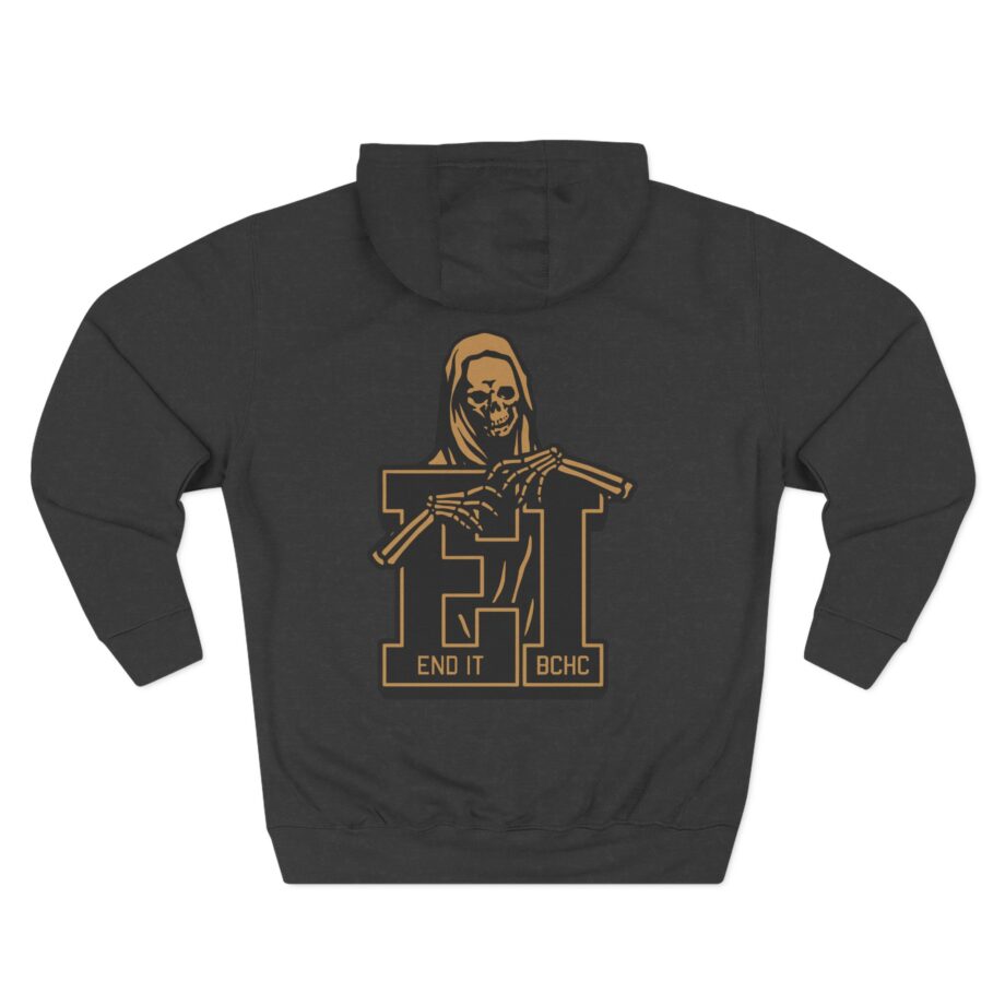 End It Bchc Reaper Emblem Three-Panel Fleece Hoodie