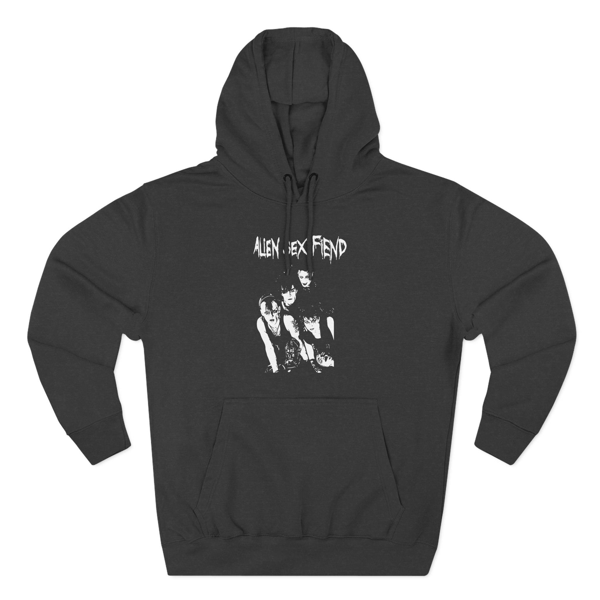 Alien Sex Fiend Band Photo Three-Panel Fleece Hoodie