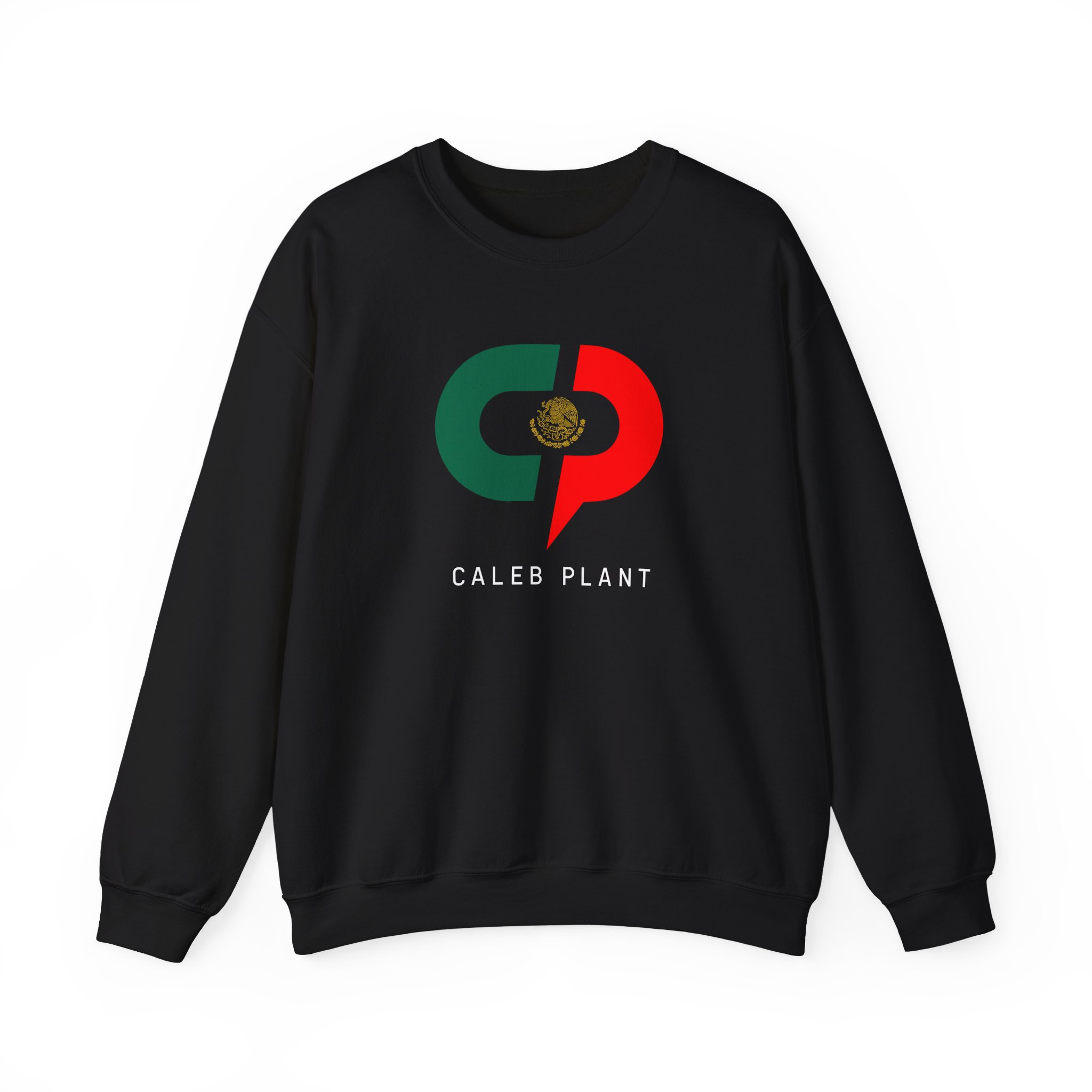 Caleb Plant Green White and Red Unisex Heavy Blendâ„¢ Crewneck Sweatshirt