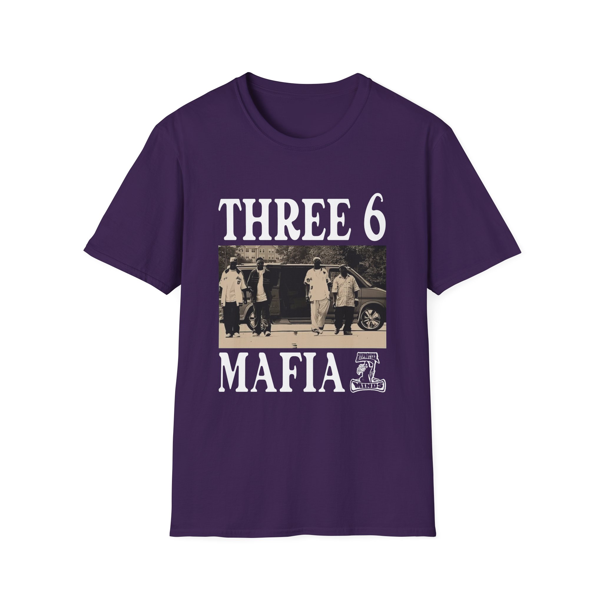 Three 6 Mafia Ridin Spinners Unisex Softstyle T-Shirt