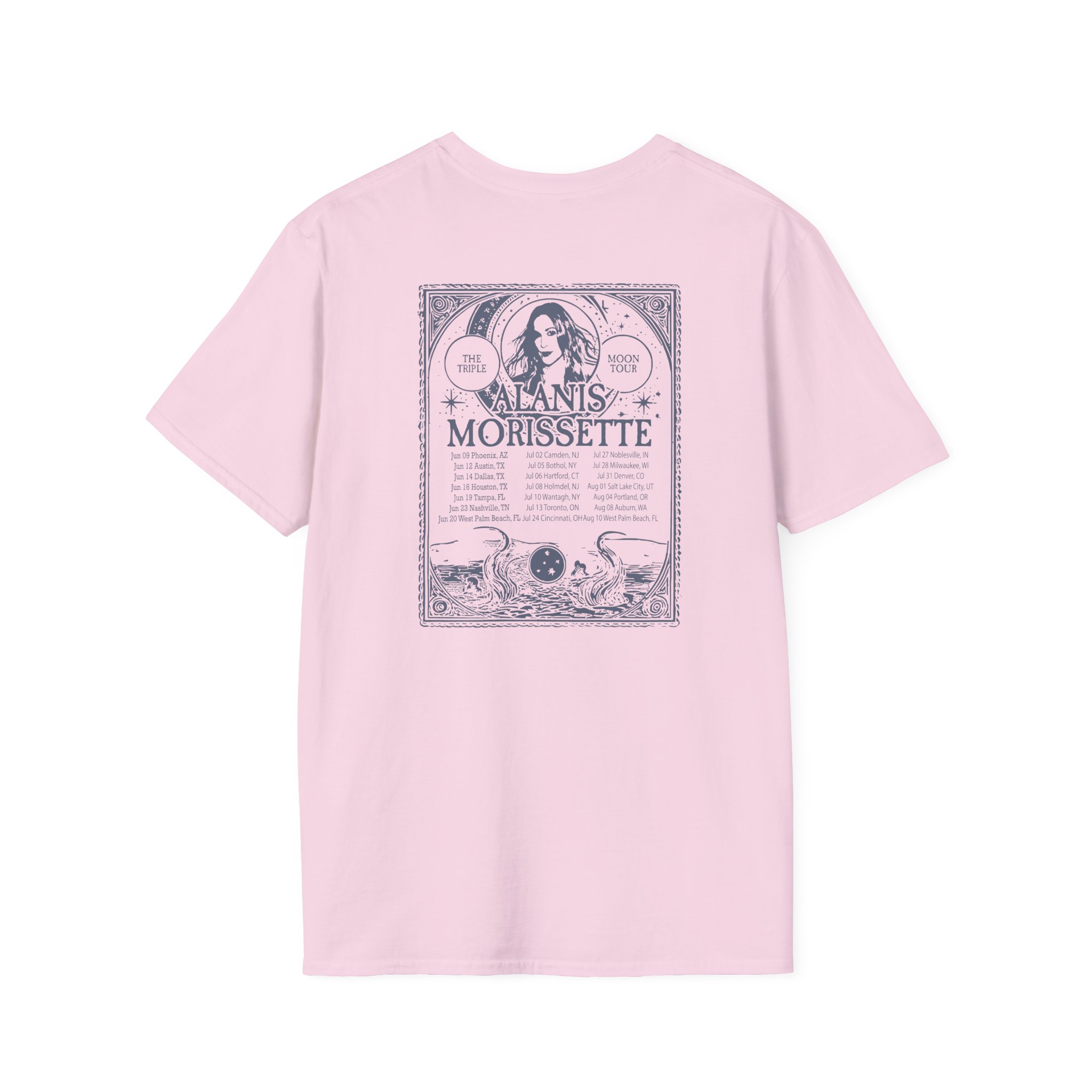 Alanis Morissette The Teple Moon Tour Unisex Softstyle T-Shirt