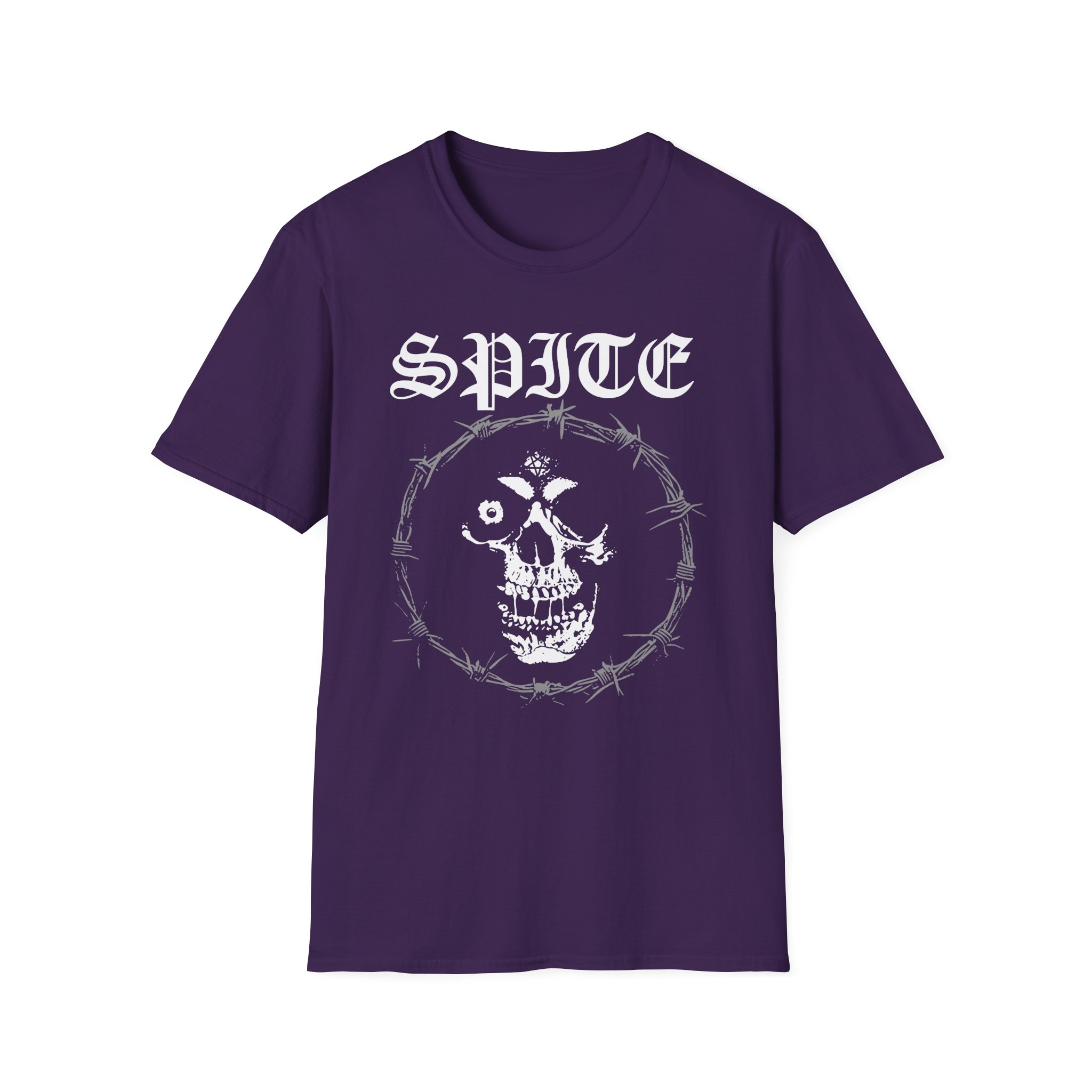 Spite Barbed Skull Unisex Softstyle T-Shirt