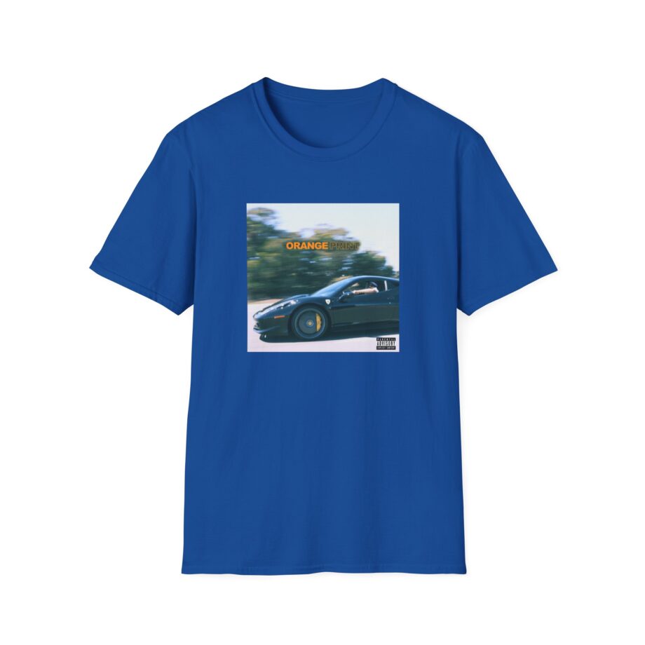 Larry June Orange Print Unisex Softstyle T-Shirt