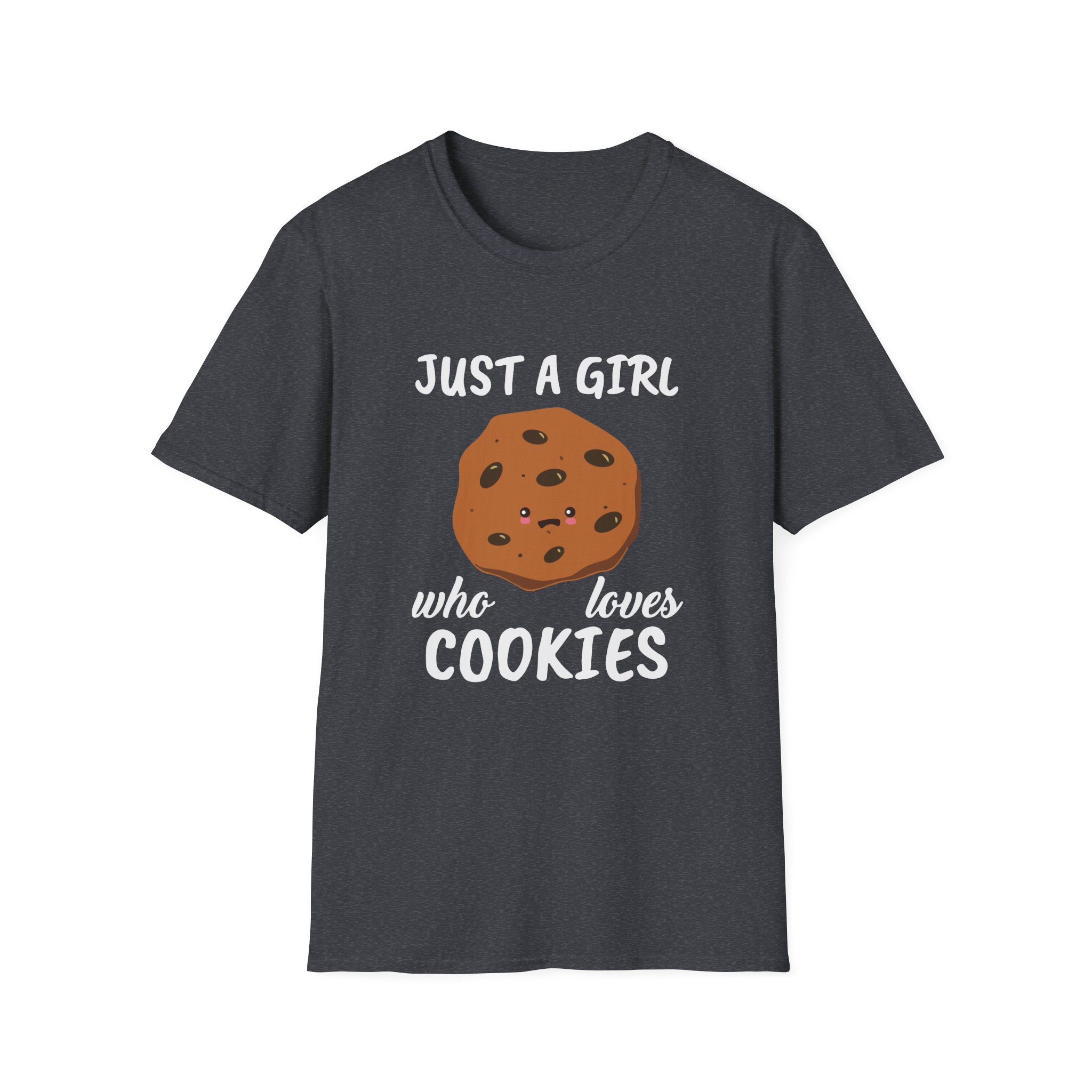 Cookieswirlc Just a Girl Who Loves Cookies Unisex Softstyle T-Shirt