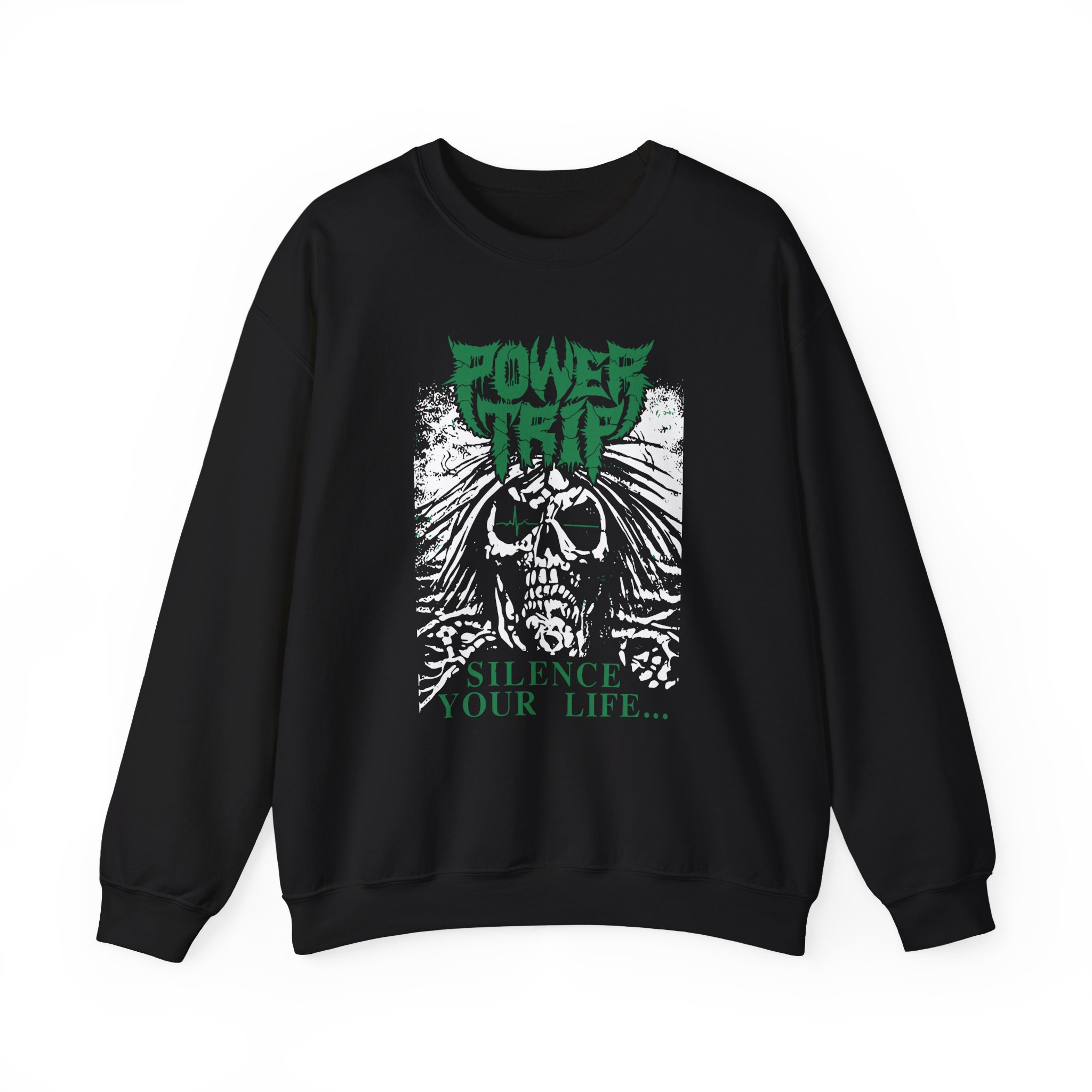 Power Trip Silence Unisex Heavy Blendâ„¢ Crewneck Sweatshirt