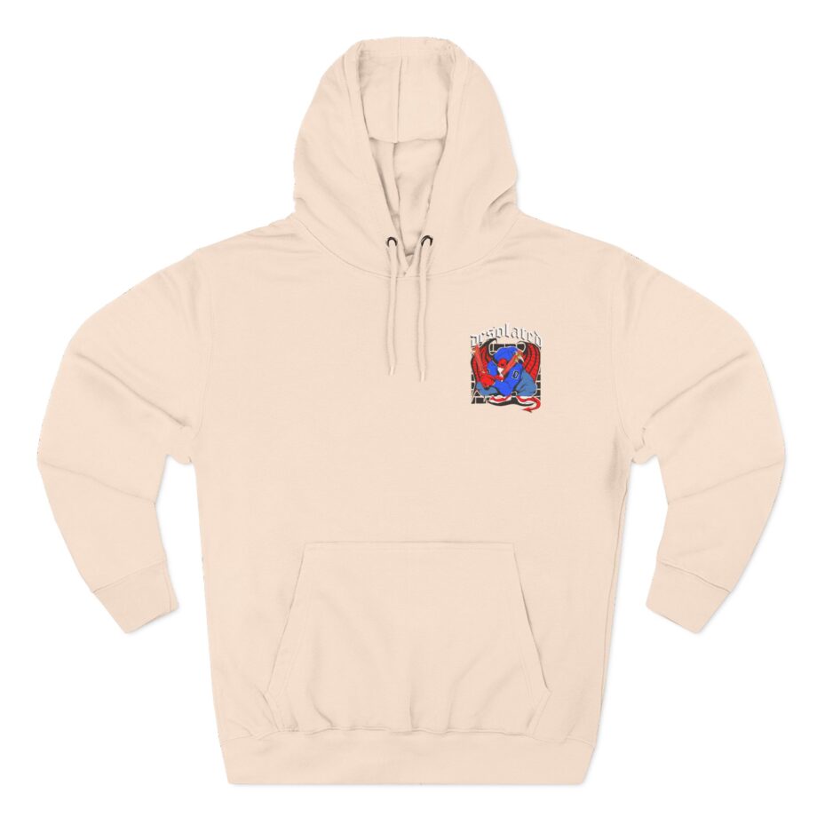 Desolated Three-Panel Fleece Hoodie