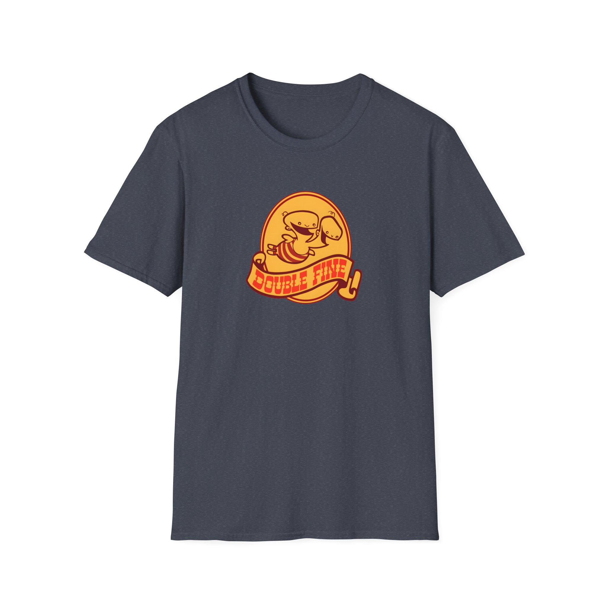 Double Fine Golden Two-headed Baby Unisex Softstyle T-Shirt