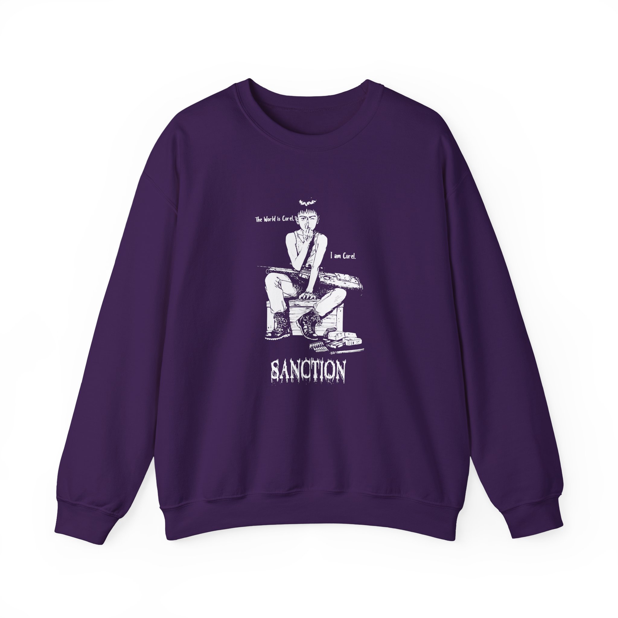 Sanction the World is Cruel Unisex Heavy Blendâ„¢ Crewneck Sweatshirt
