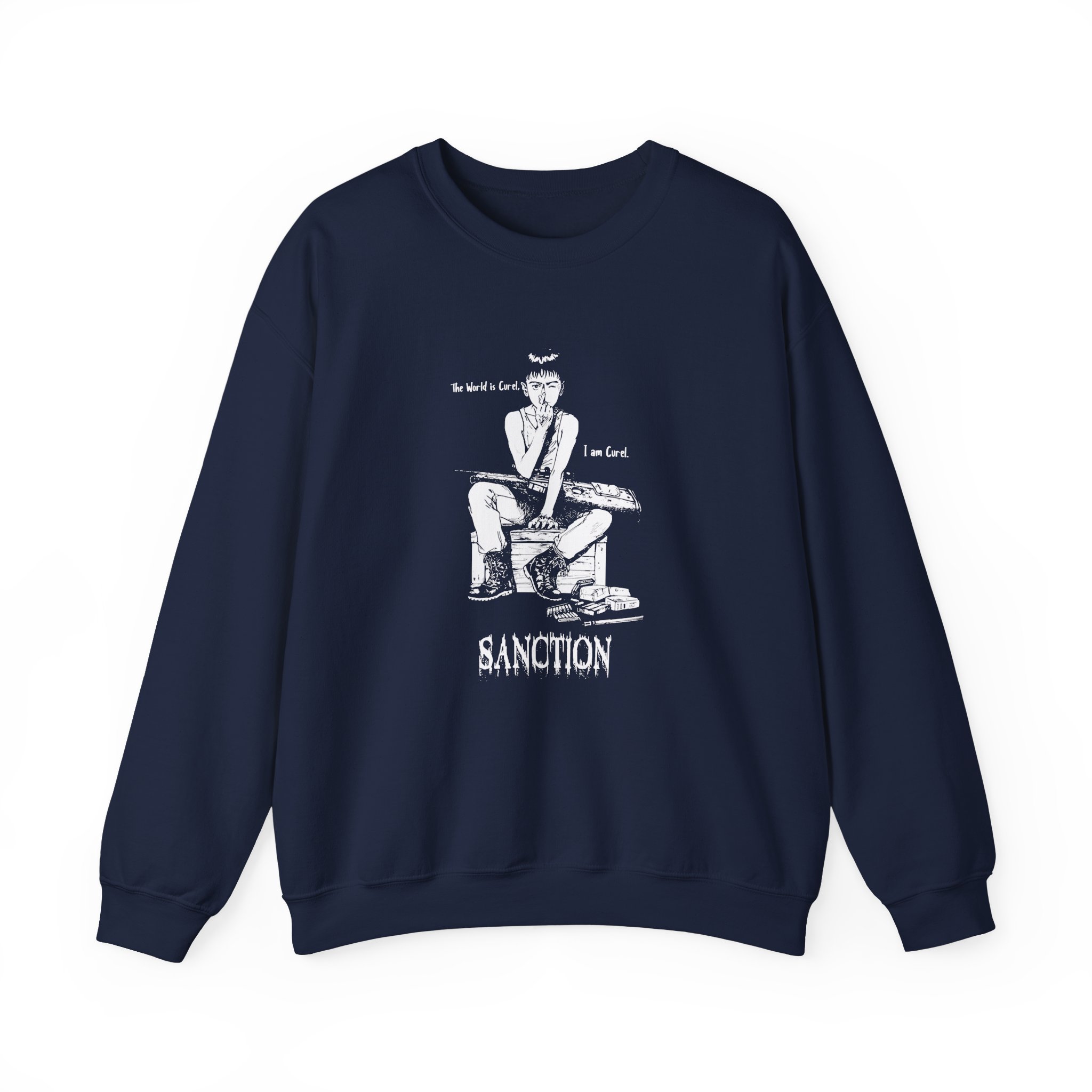 Sanction the World is Cruel Unisex Heavy Blendâ„¢ Crewneck Sweatshirt