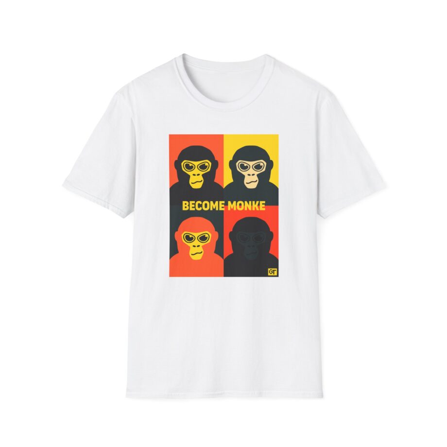 Gorilla Tag Become Monke Unisex Softstyle T-Shirt