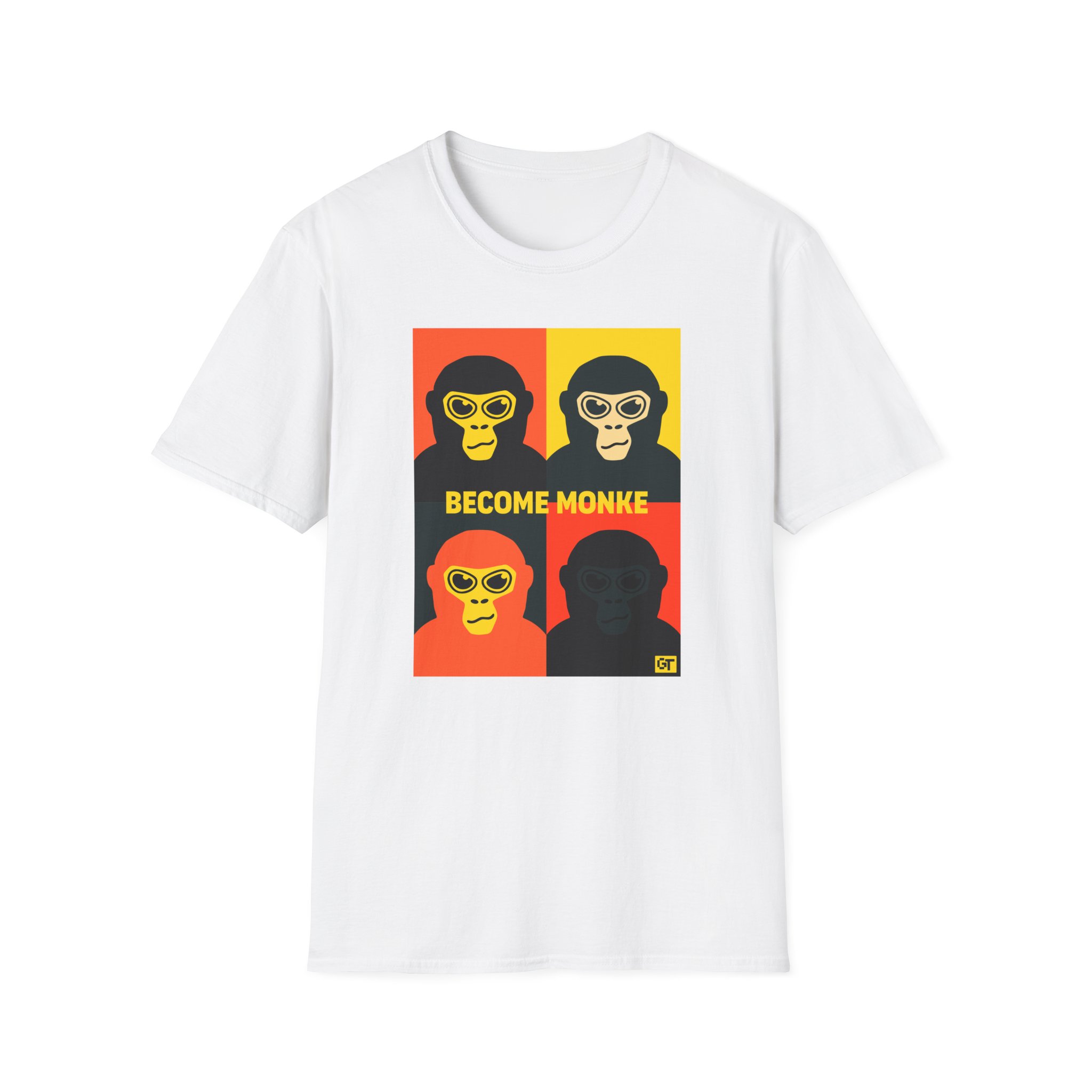 Gorilla Tag Become Monke Unisex Softstyle T-Shirt